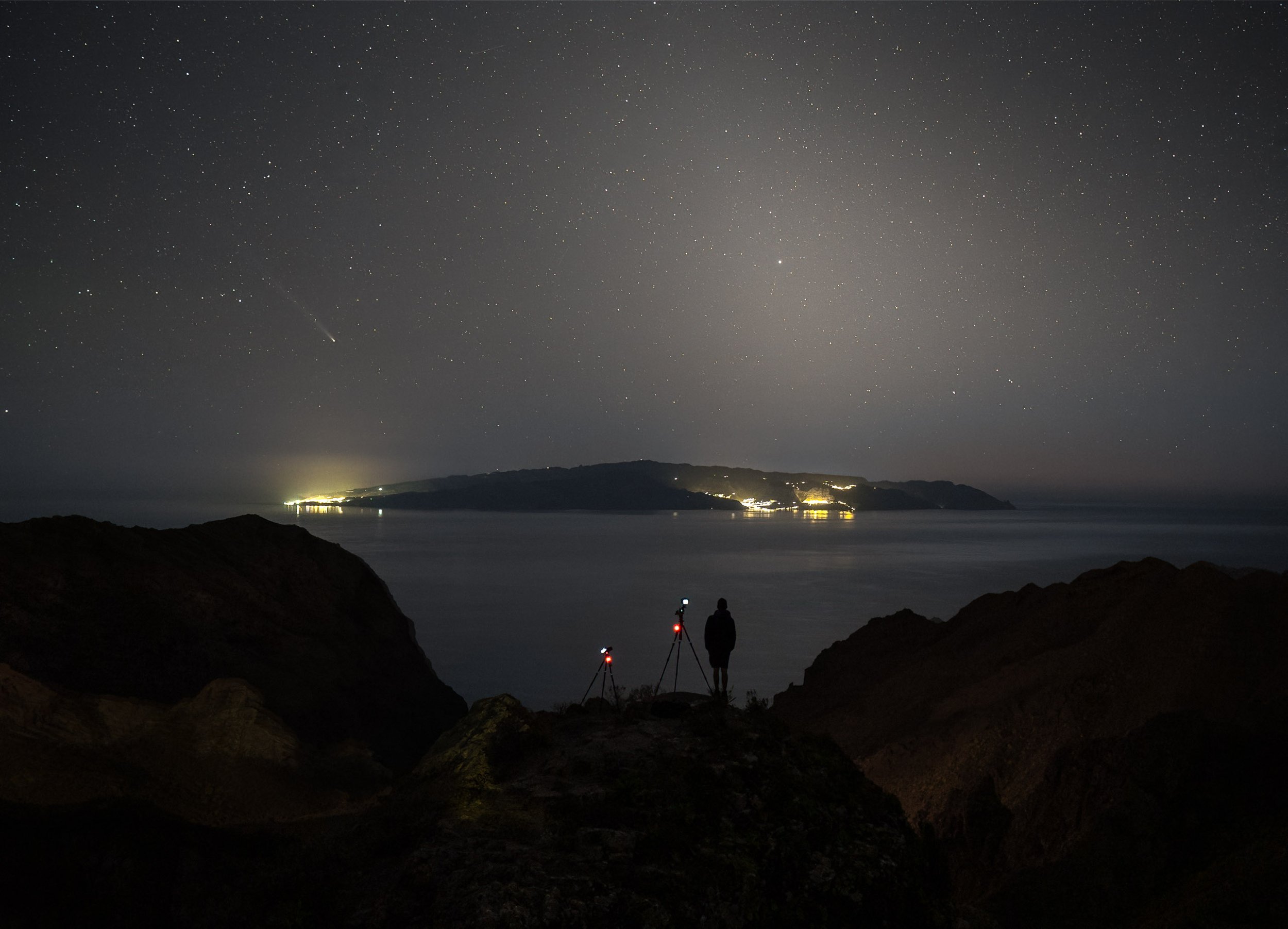 Couple At Night Enjoying Nightscape Wallpapers