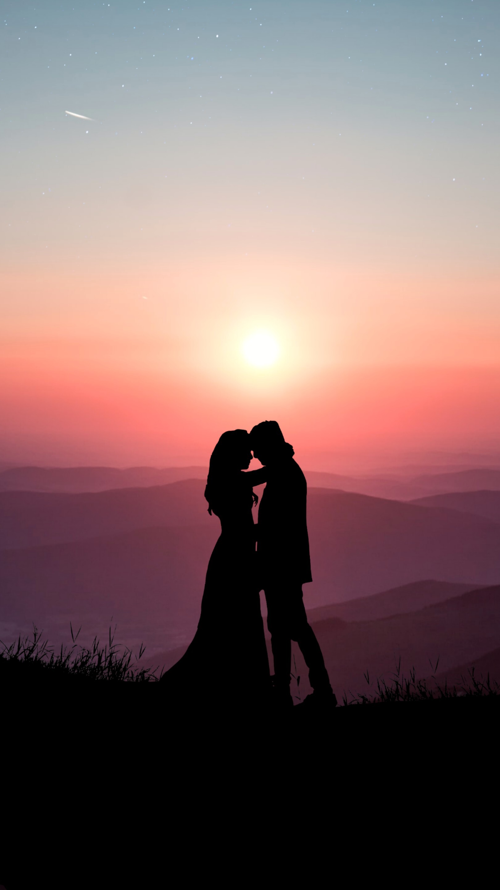 Couple In Sunrise Wallpapers