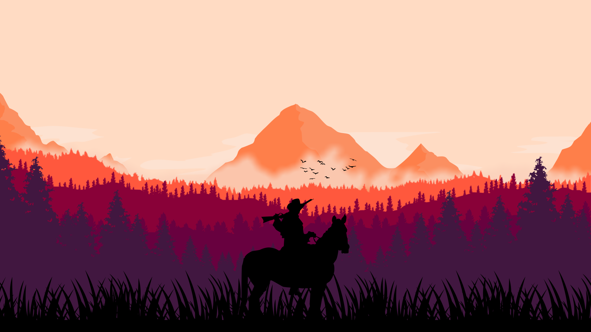 Cowboy Painting Wallpapers