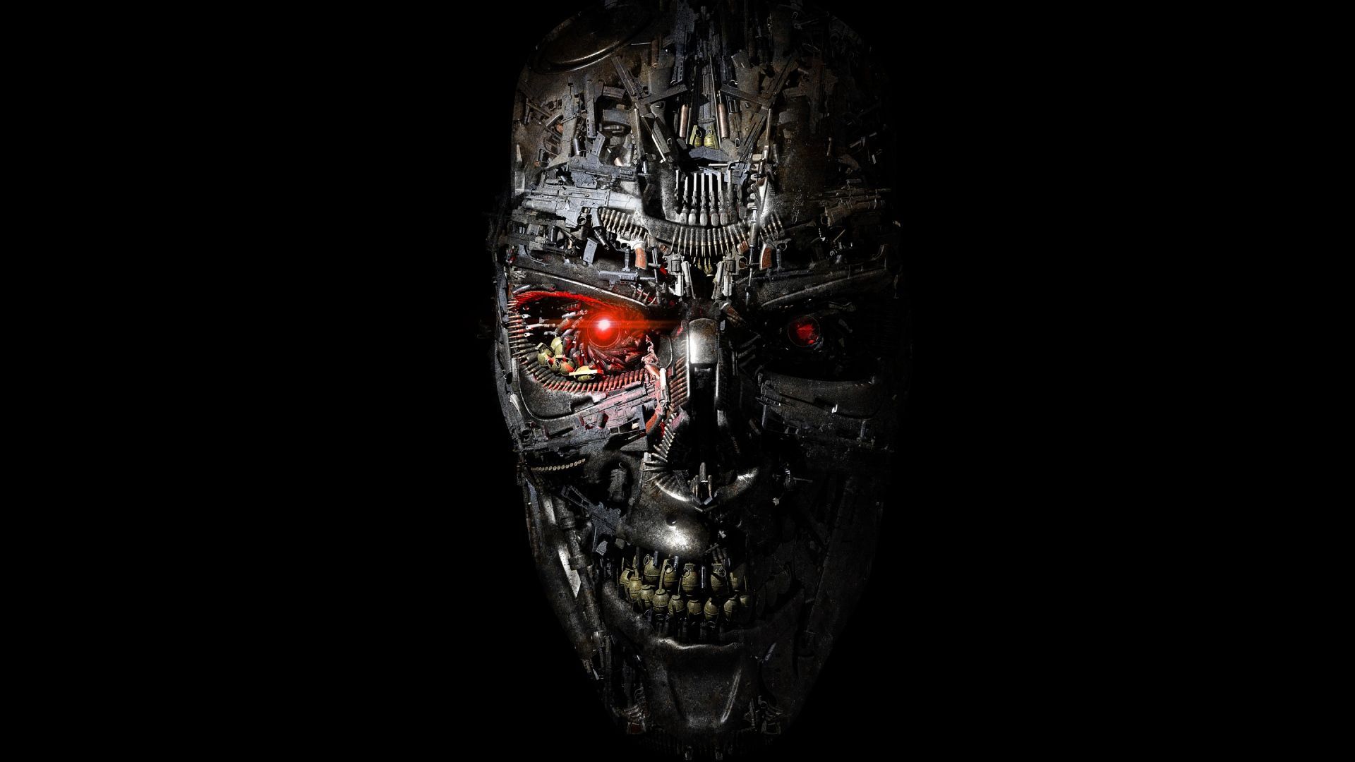 Creepy  Cyborg  Skull Wallpapers