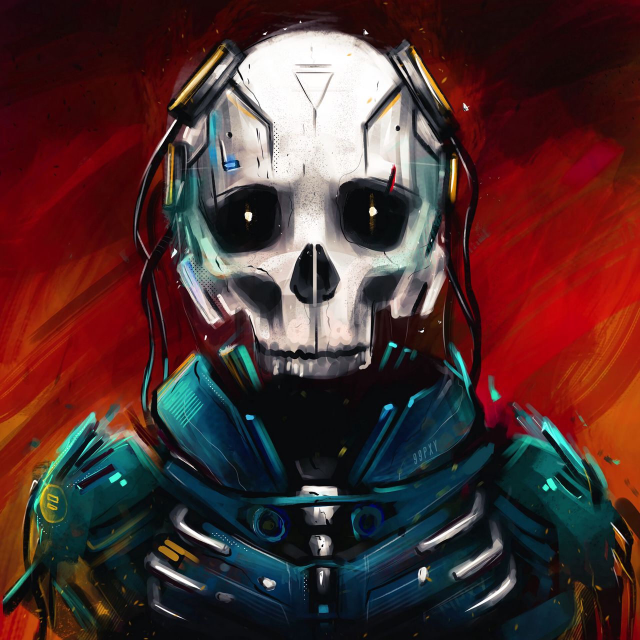 Creepy  Cyborg  Skull Wallpapers