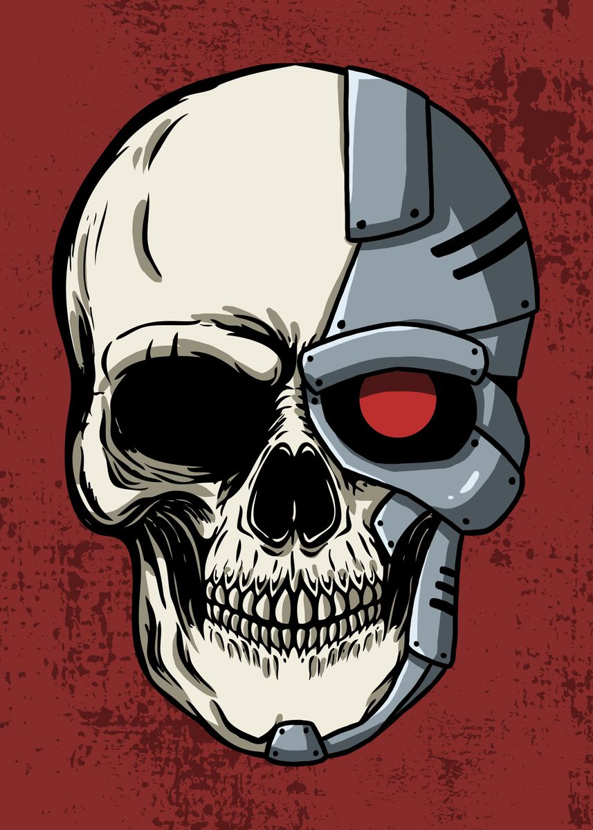 Creepy  Cyborg  Skull Wallpapers