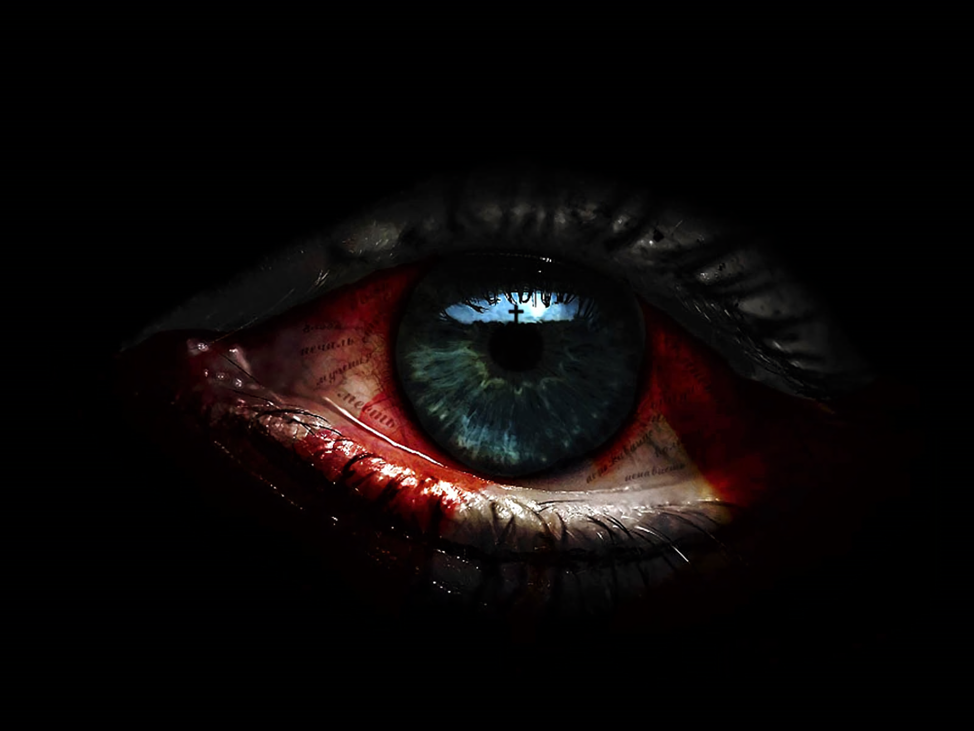 Creepy Blue Eye Wallpapers