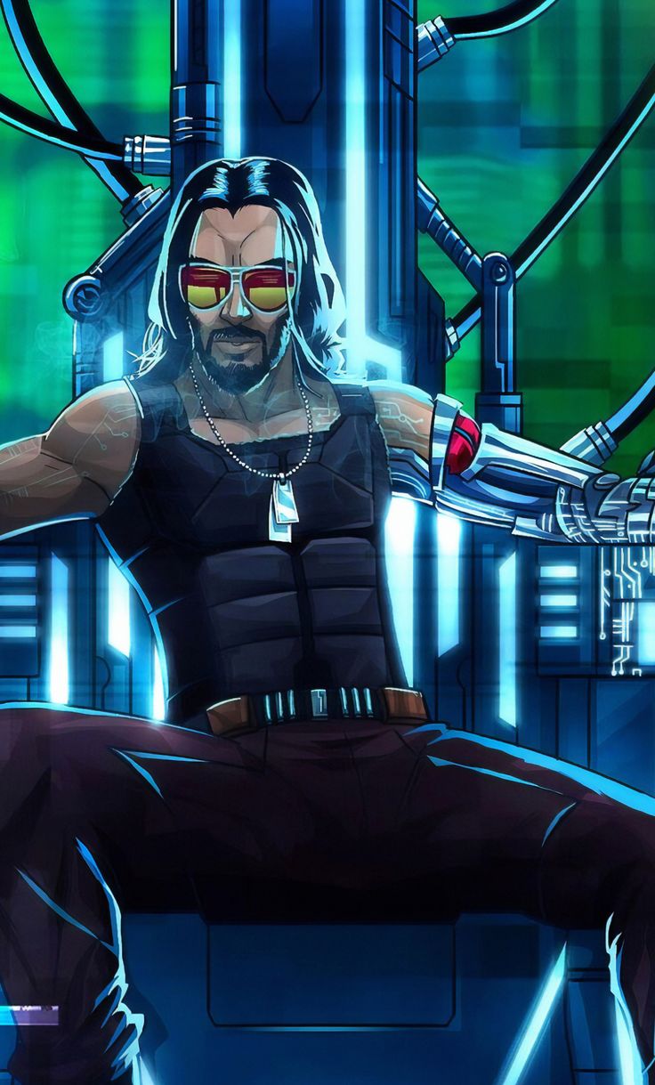 Cyberpunk 2077 X Keanu Reeves Fan Illustration Wallpapers