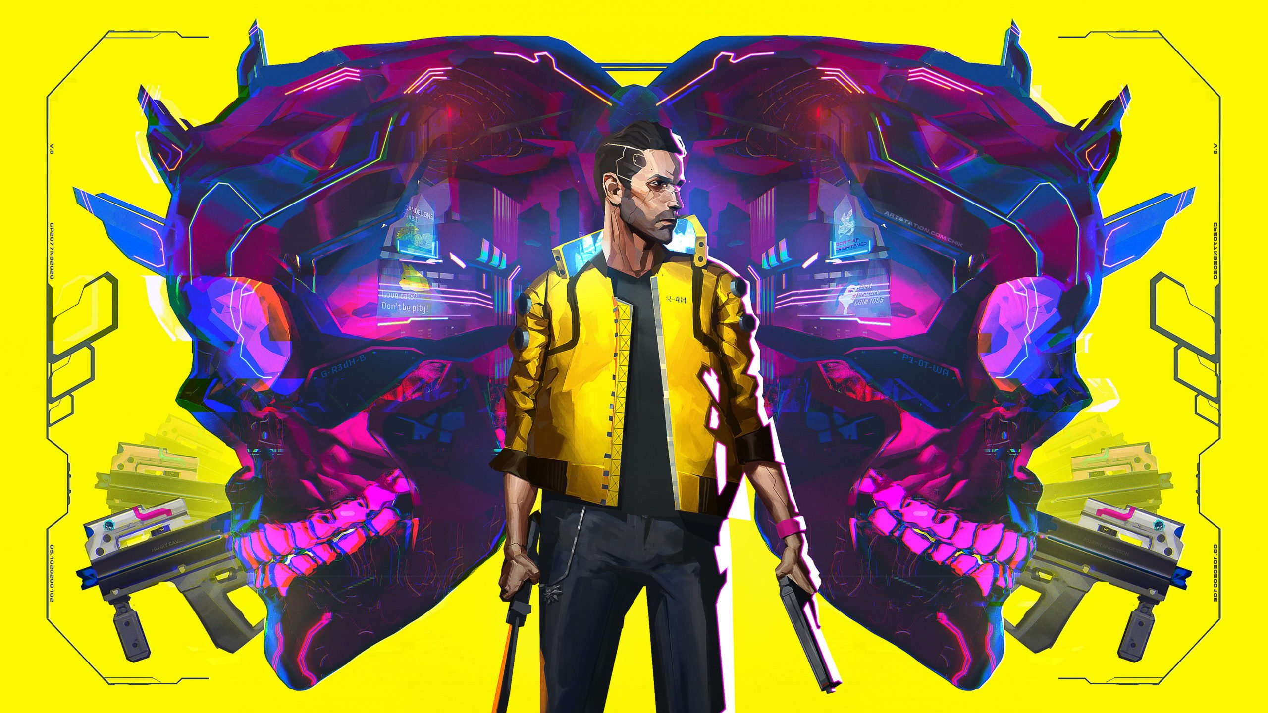 Cyberpunk 2077 X Keanu Reeves Fan Illustration Wallpapers