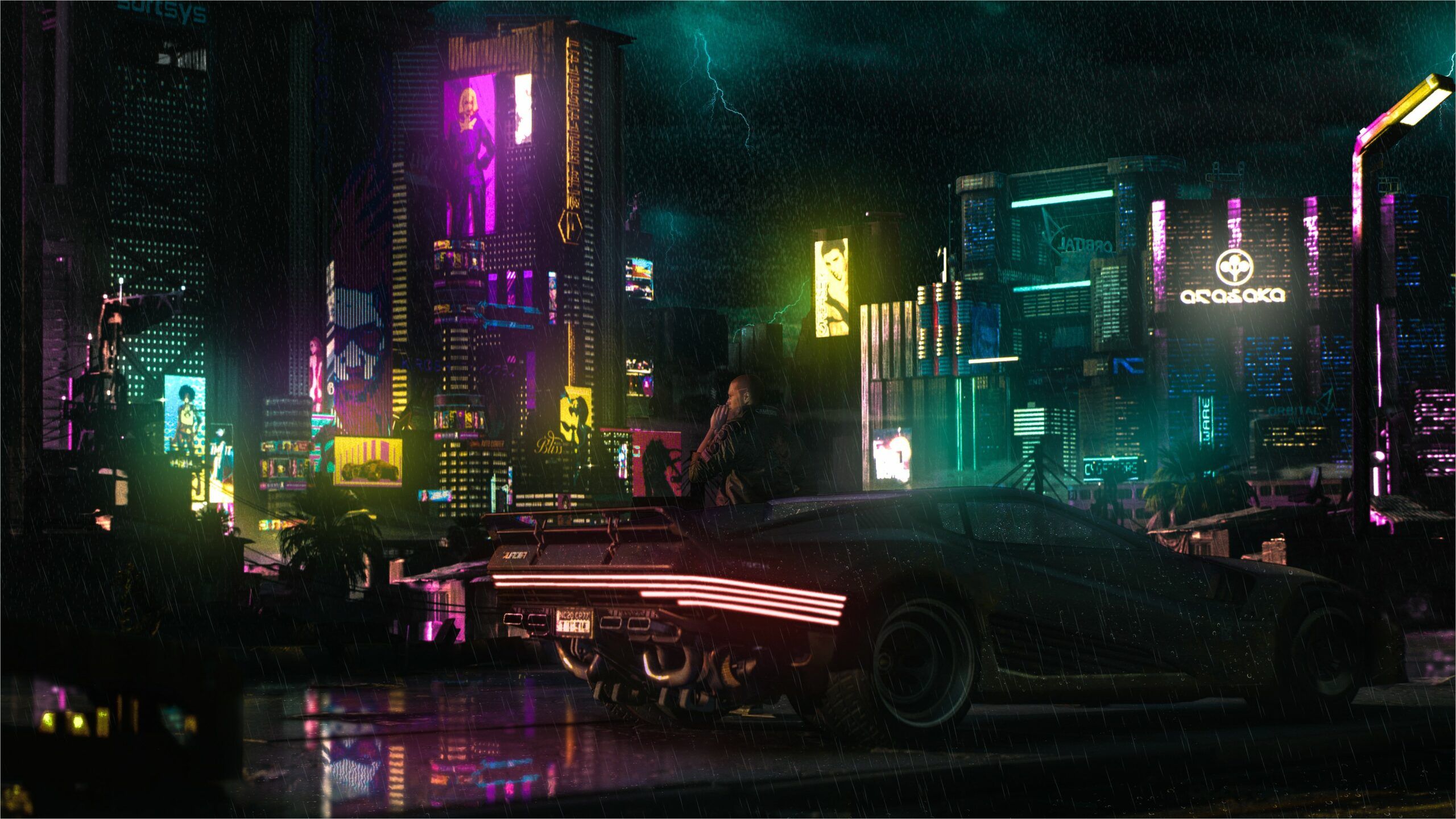 Cyberpunk 4K Fight Wallpapers