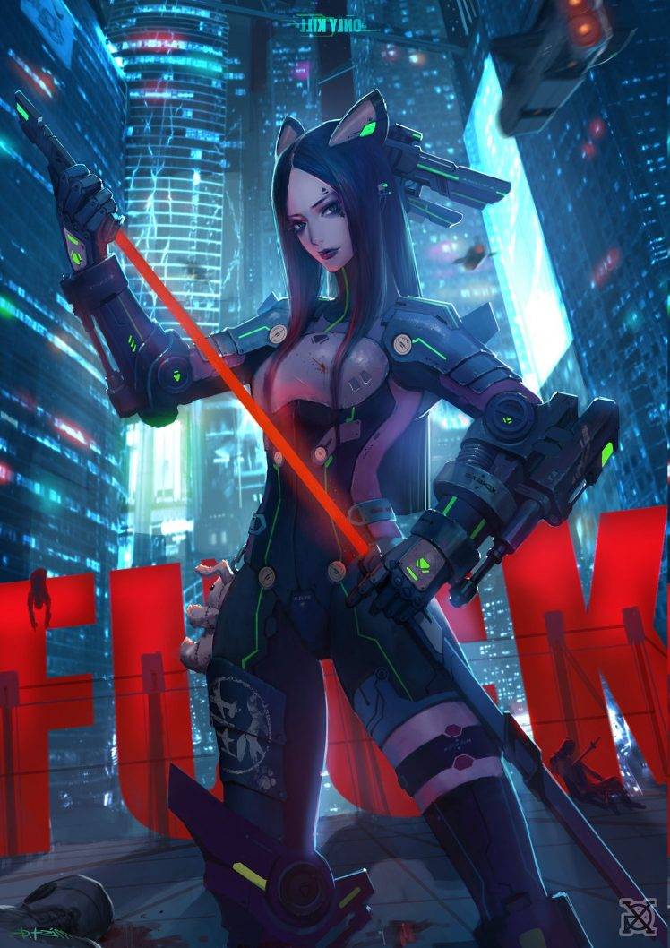 Cyberpunk Futuristic Warrior Wallpapers