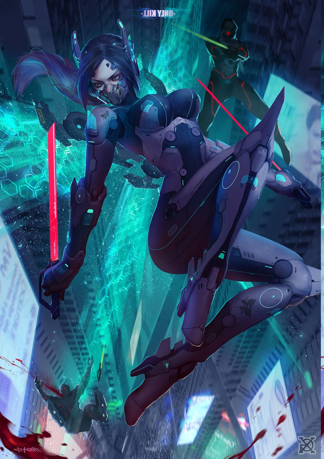 Cyberpunk Futuristic Warrior Wallpapers