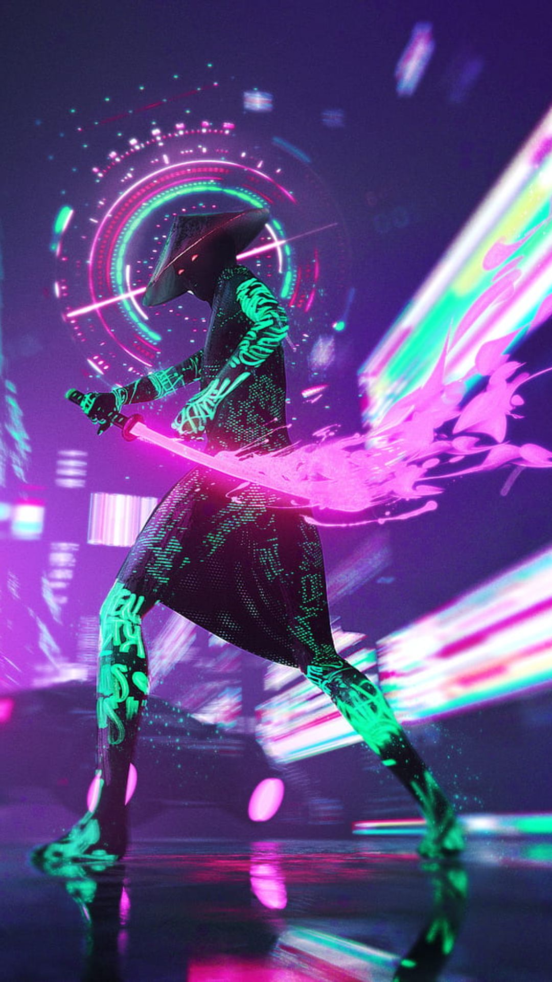 Cyberpunk Girl Dancing Wallpapers