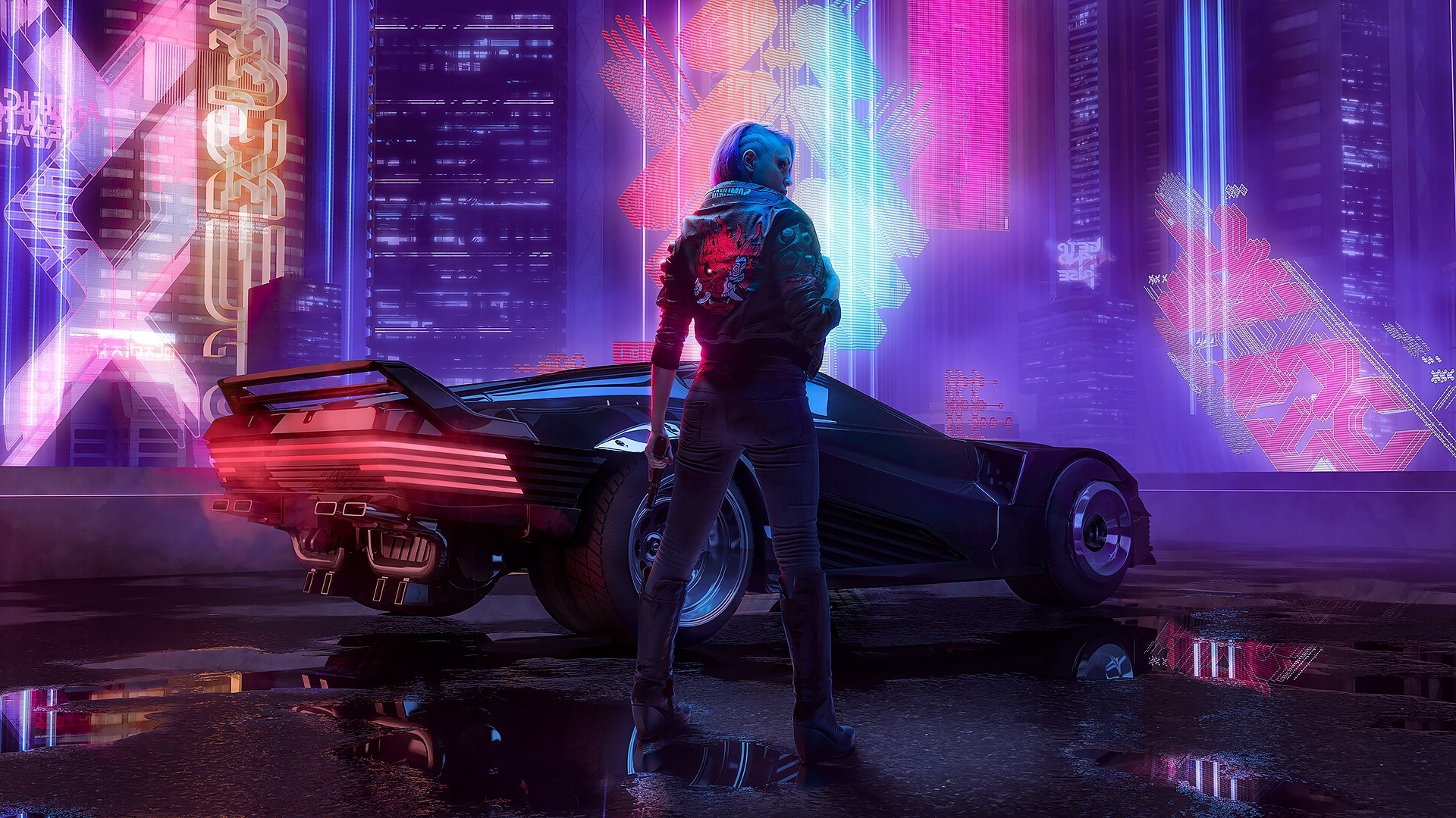 Cyberpunk Girl Futuristic Vehicle Wallpapers