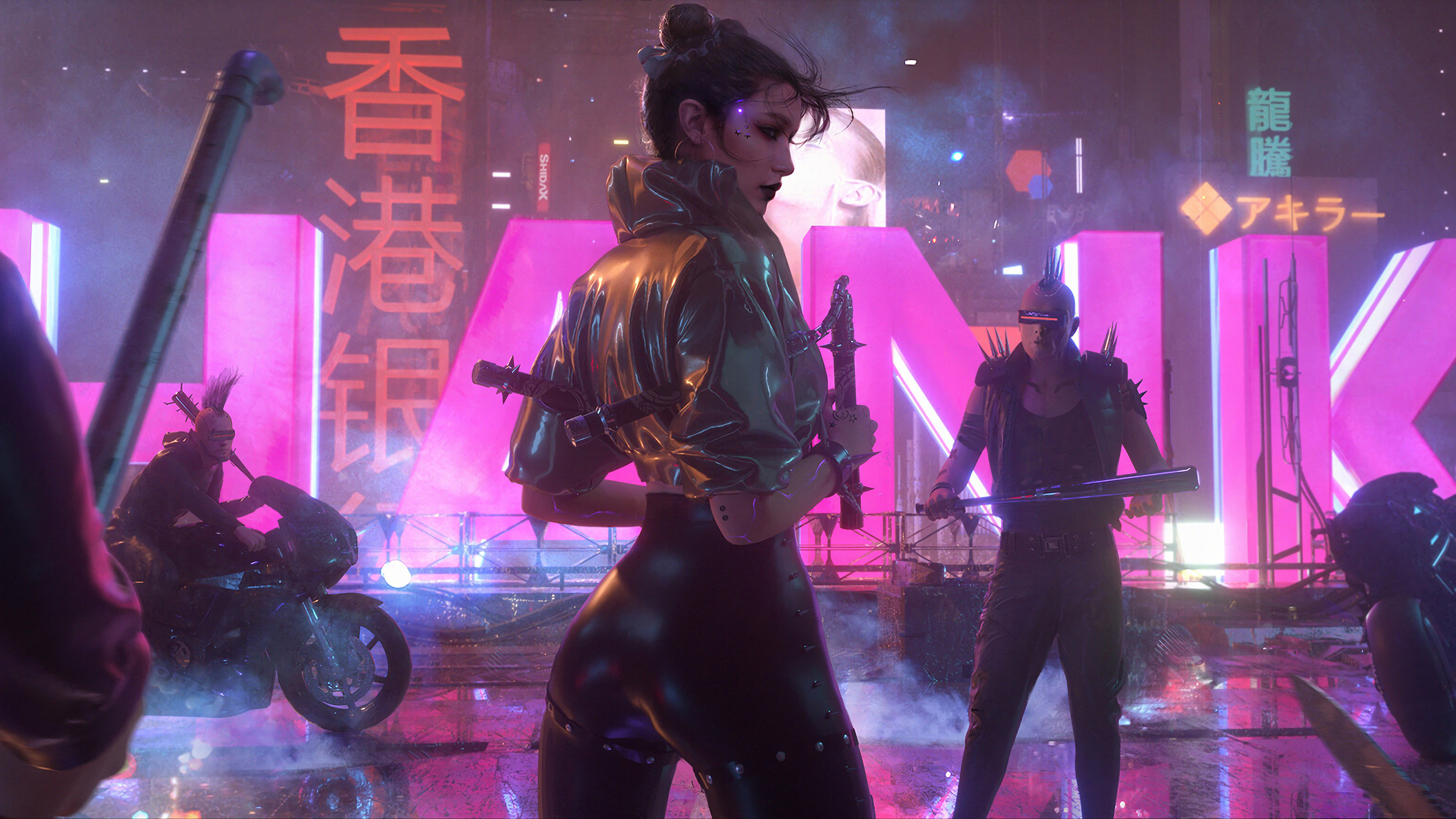 Cyberpunk Girl In City Wallpapers