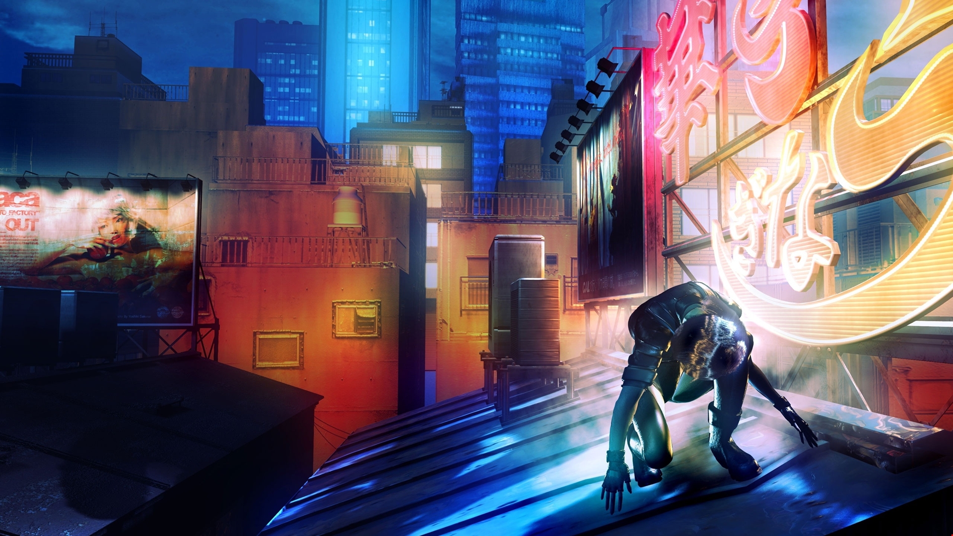 Cyberpunk Lonely Cyborg Illustration Wallpapers