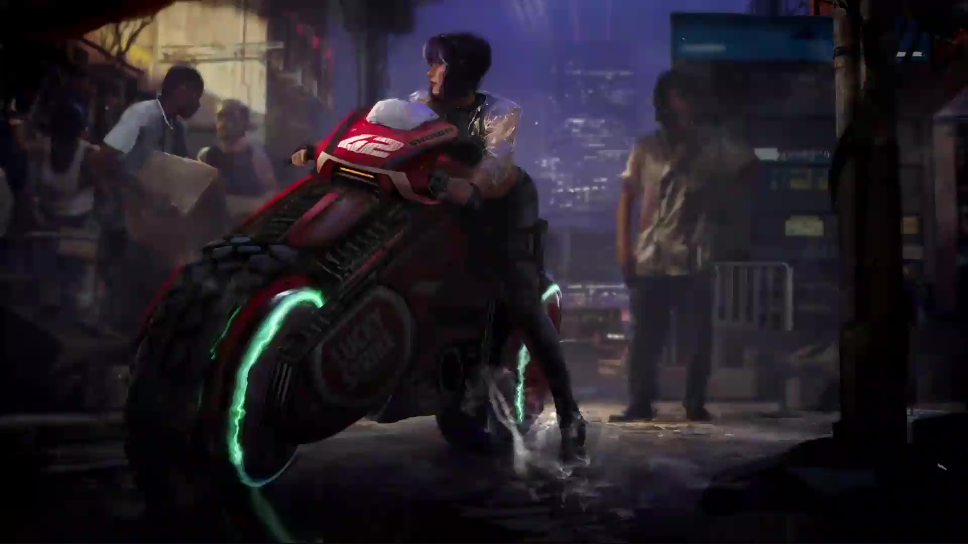 Cyberpunk Motorcycle Girl Wallpapers