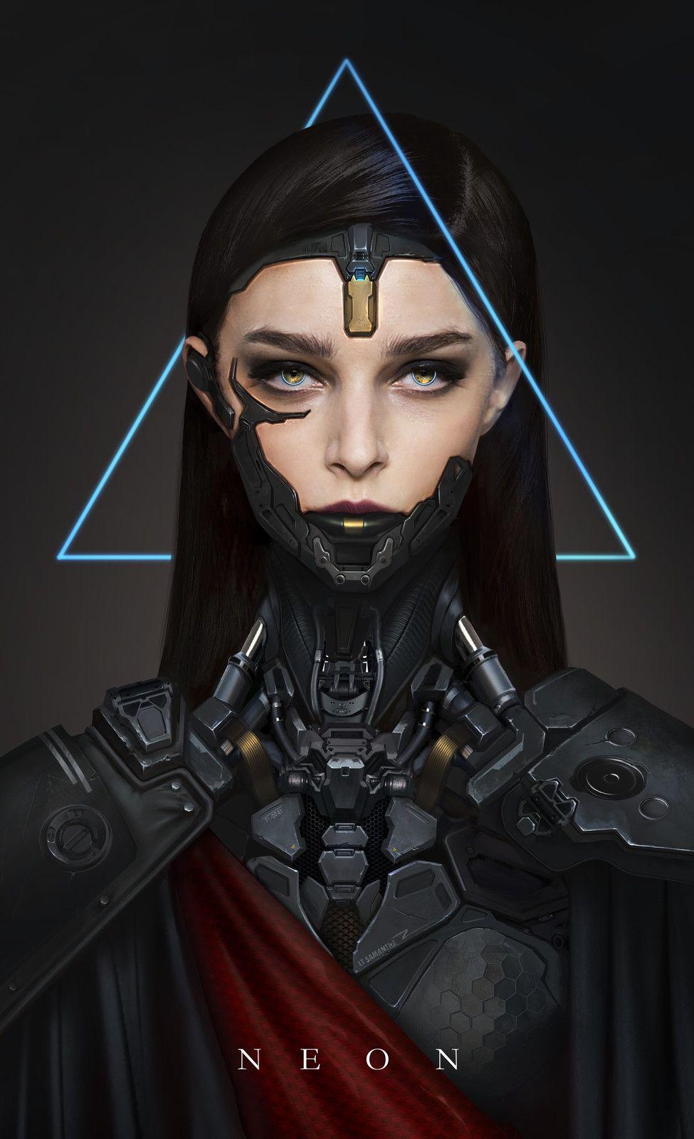 Cyborg Girl Headshot Wallpapers