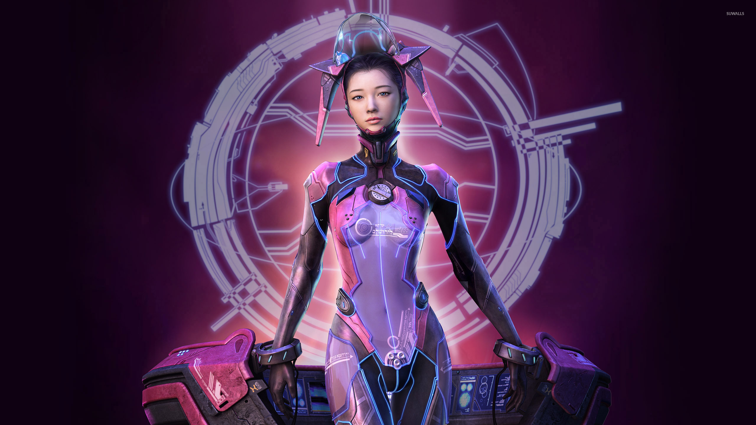 Cyborg Girl Headshot Wallpapers