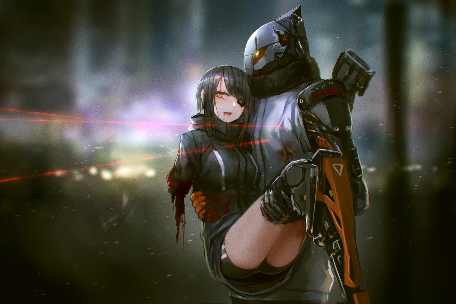 Cyborg With Eye Patch Wallpapers