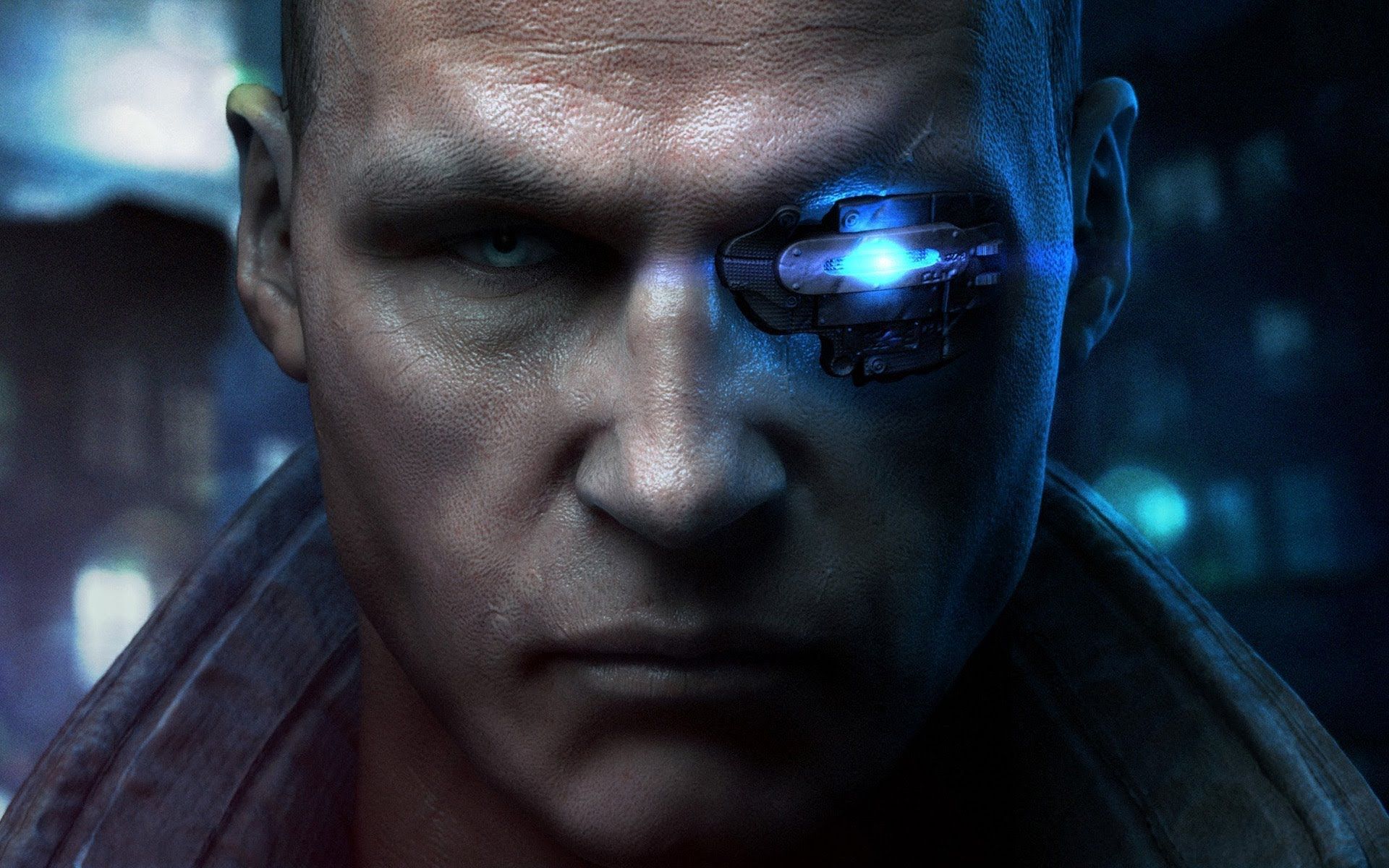 Cyborg With Eye Patch Wallpapers