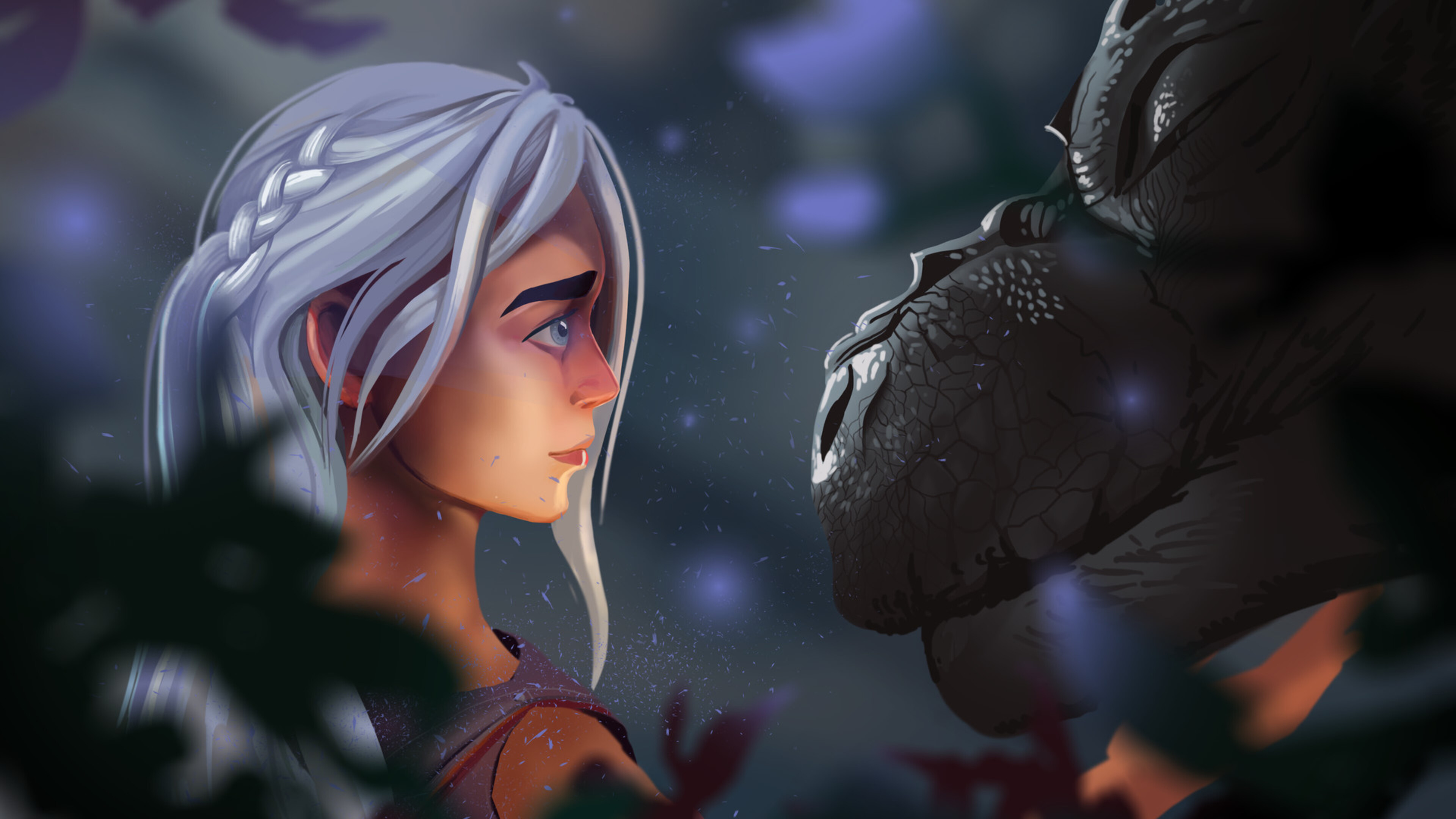 Daenerys And Drogon Art Wallpapers