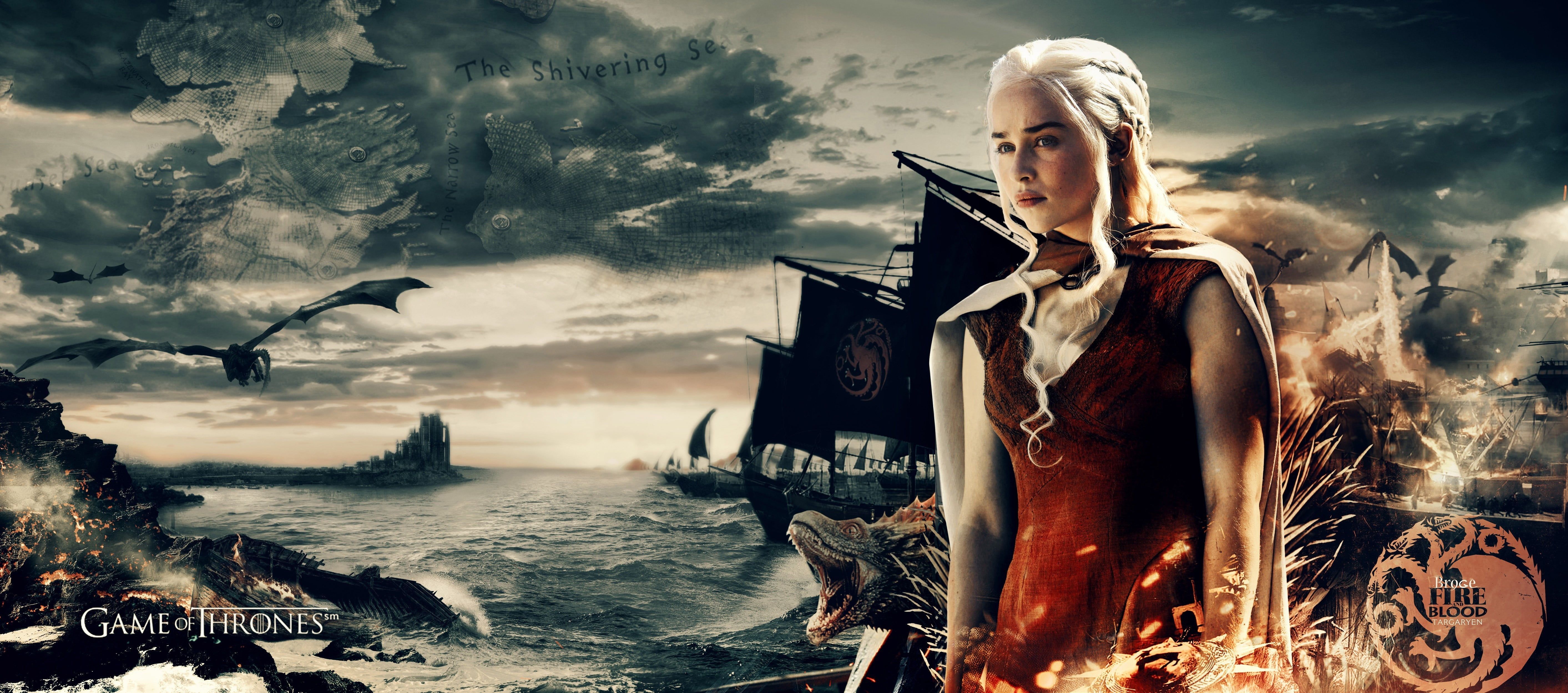 Daenerys And Drogon Art Wallpapers