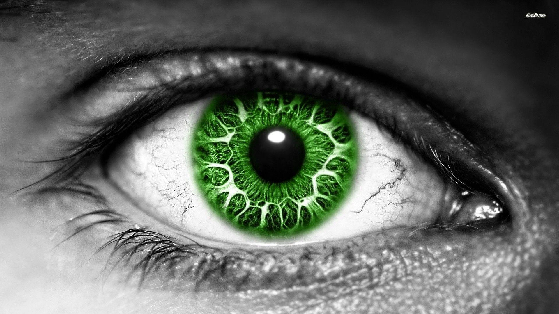 Dark Green Eyes Wallpapers