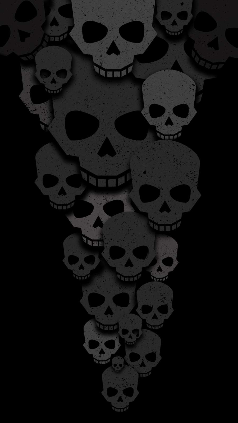 Dark Green Skull Minimalism Art Wallpapers