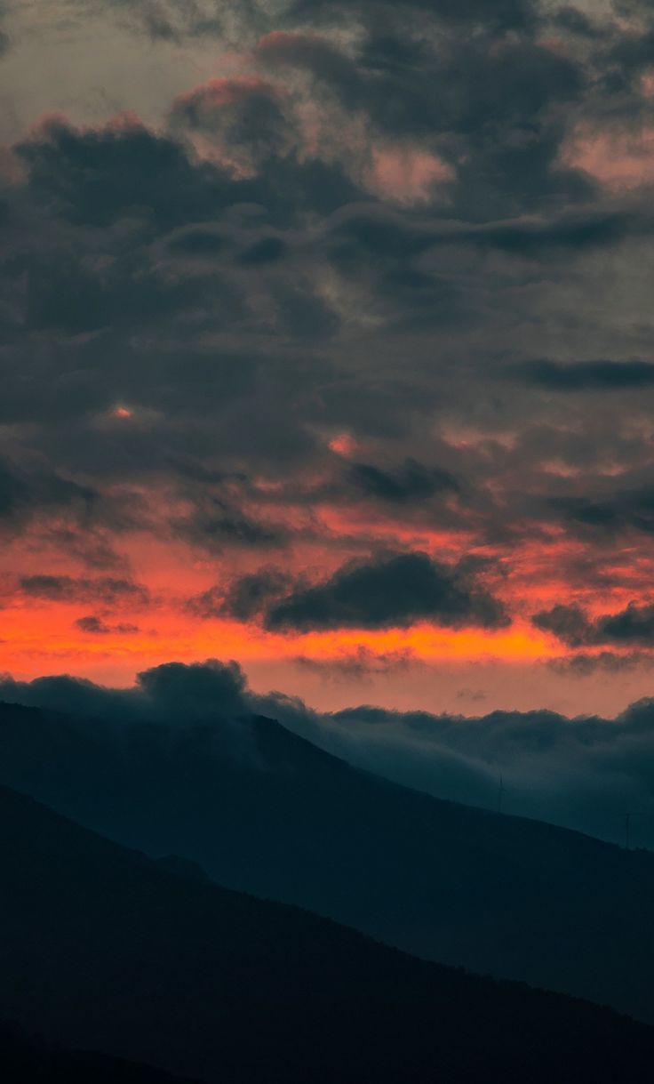 Dark Sunset Clouds Wallpapers