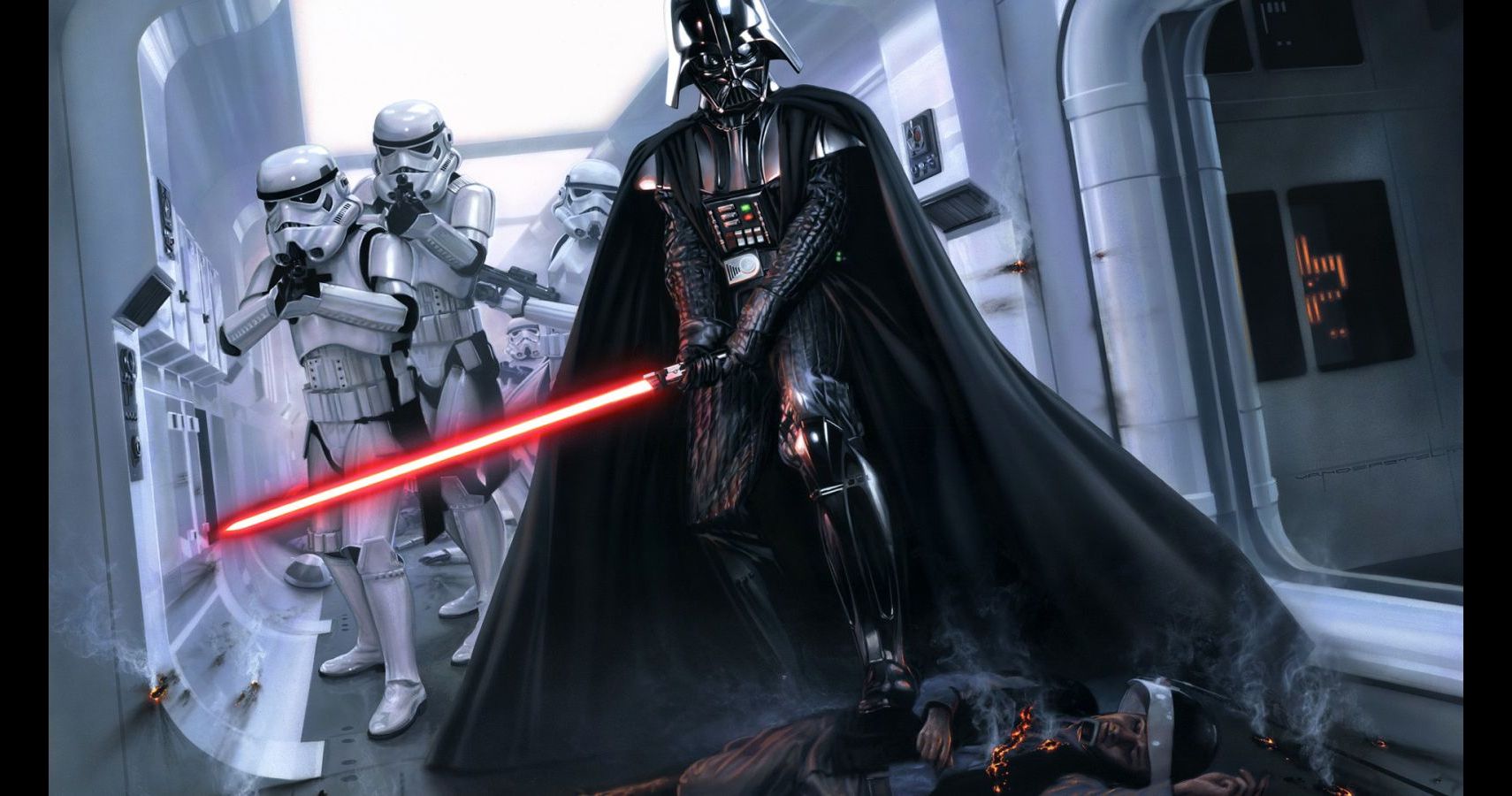 Darth Vader Vs Jedi Queen 4K Wallpapers