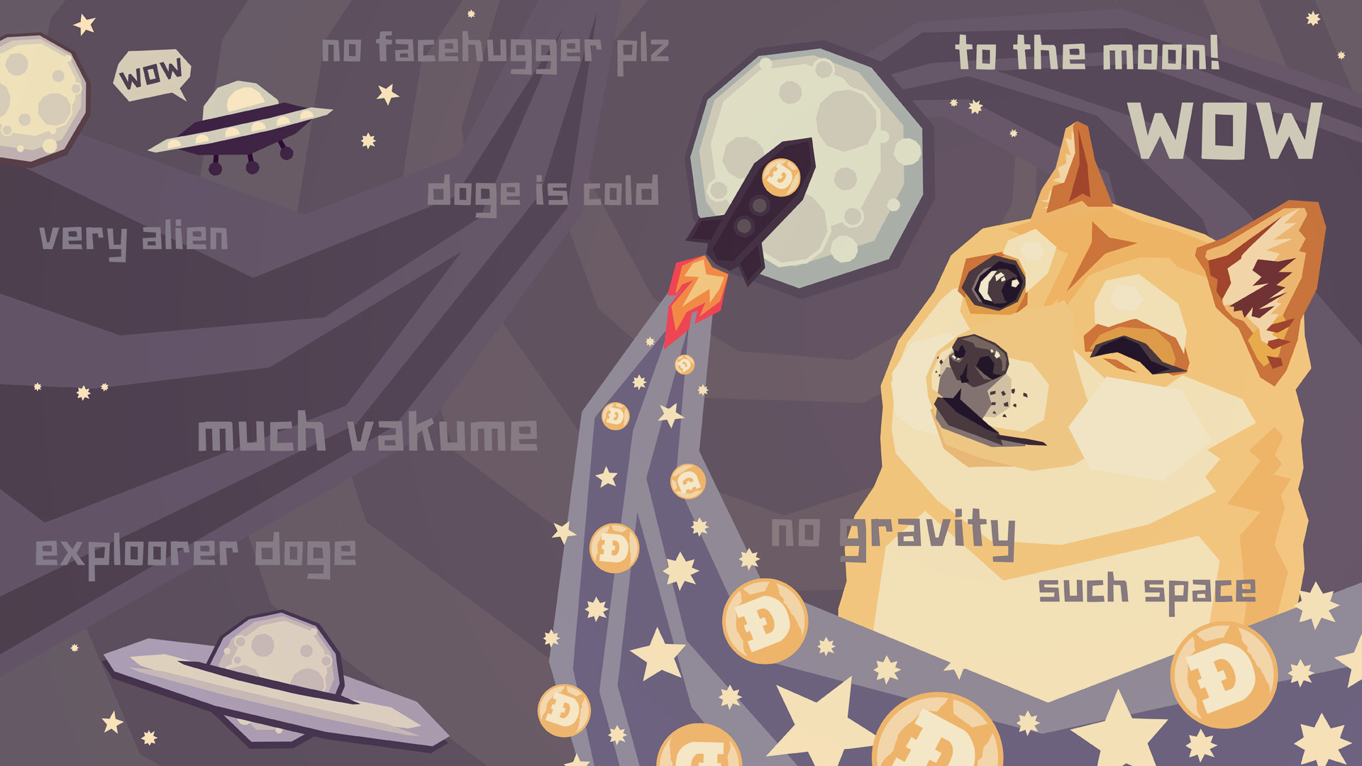 Dogecoin Math Art Wallpapers