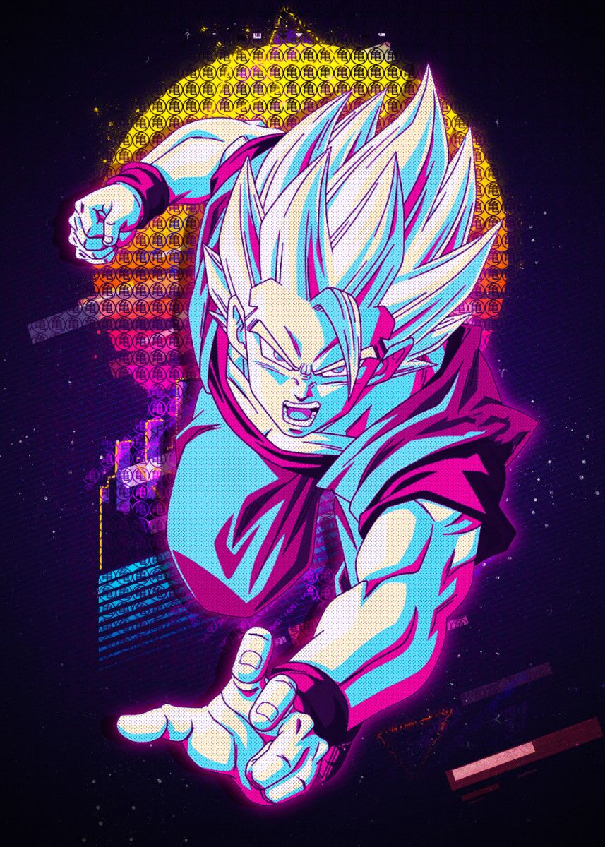 Dragon Ball Gohan Neon Retrowave Wallpapers