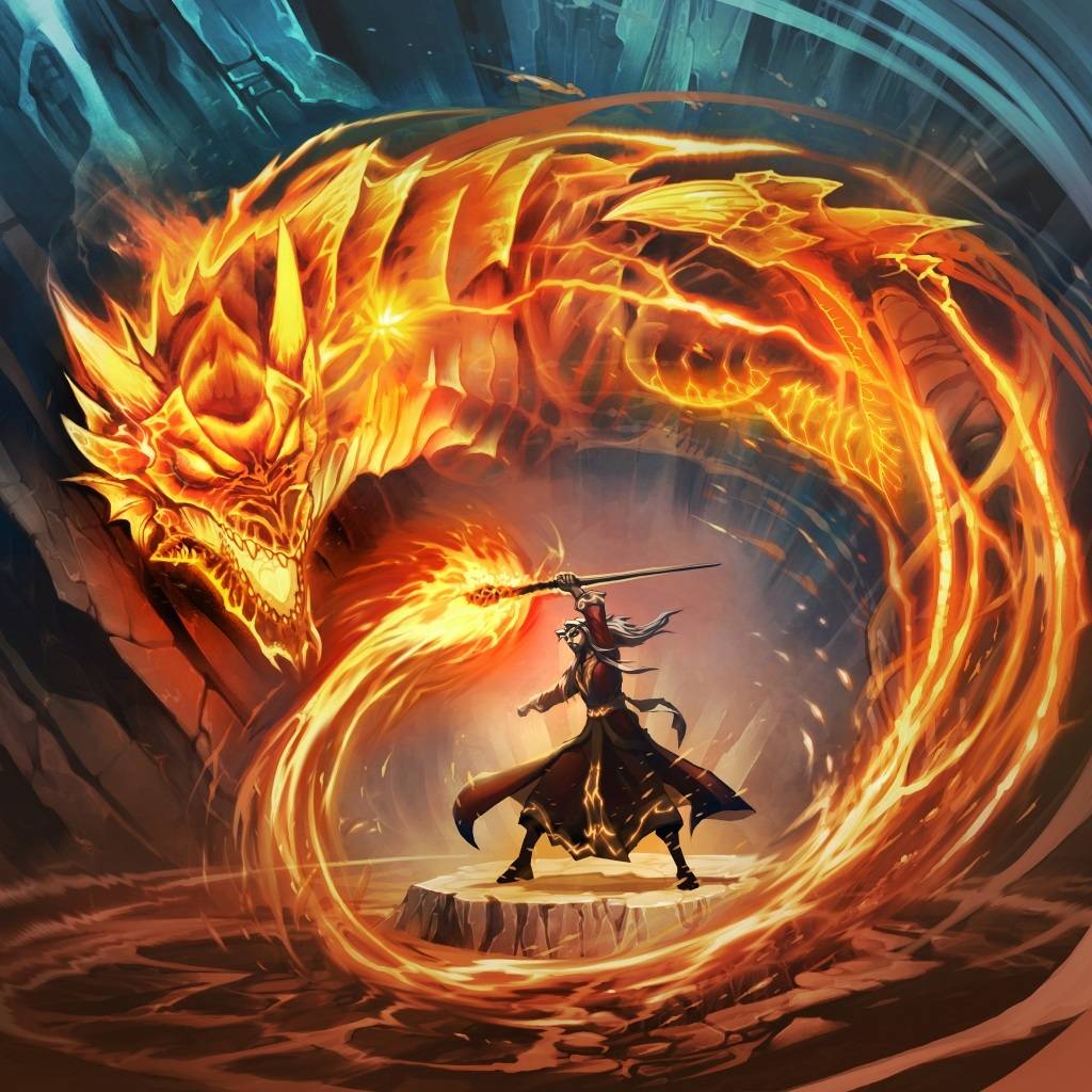 Dragon Burning Flames Wallpapers