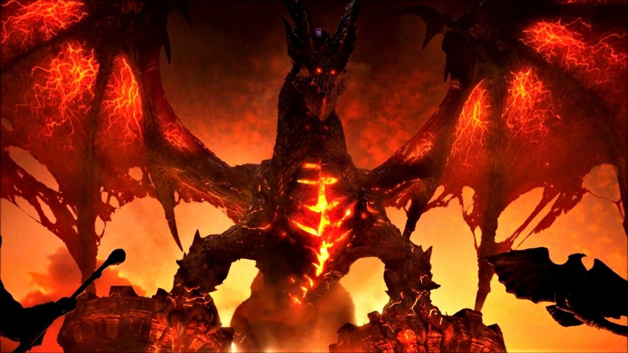 Dragon Burning Flames Wallpapers