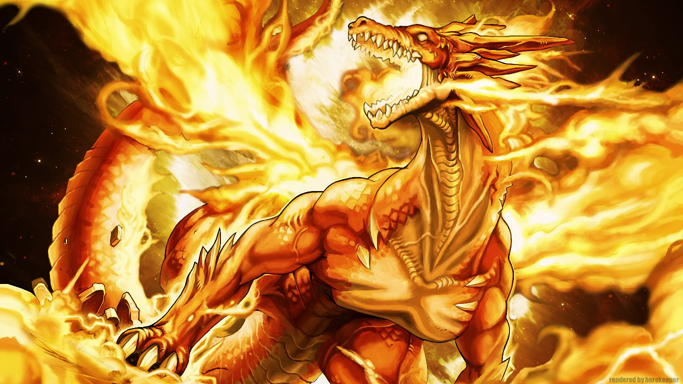 Dragon Throwing Fire Wallpapers