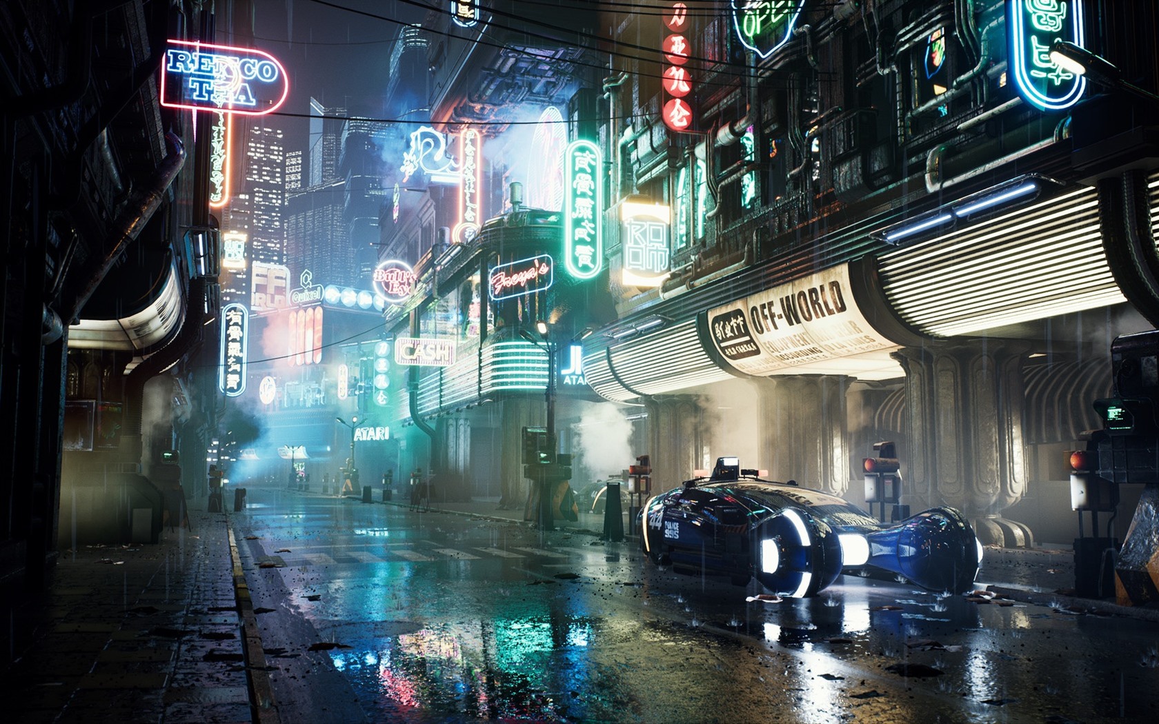 Driving To Future City Wallpapers