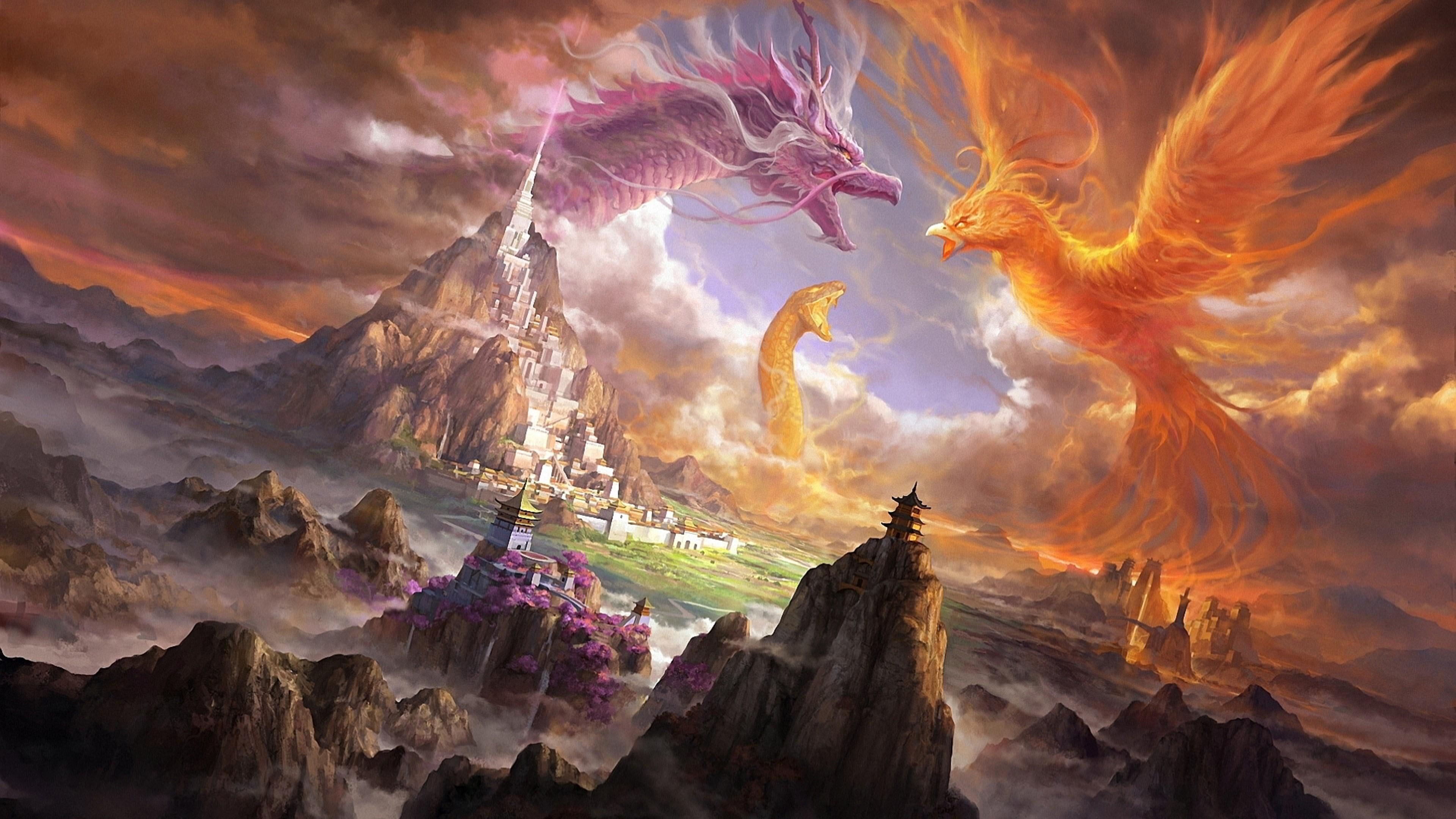 Fantasy Phoenix Digital Art Wallpapers