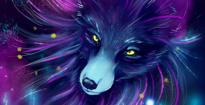 Fantasy Wolf Painting Wallpapers