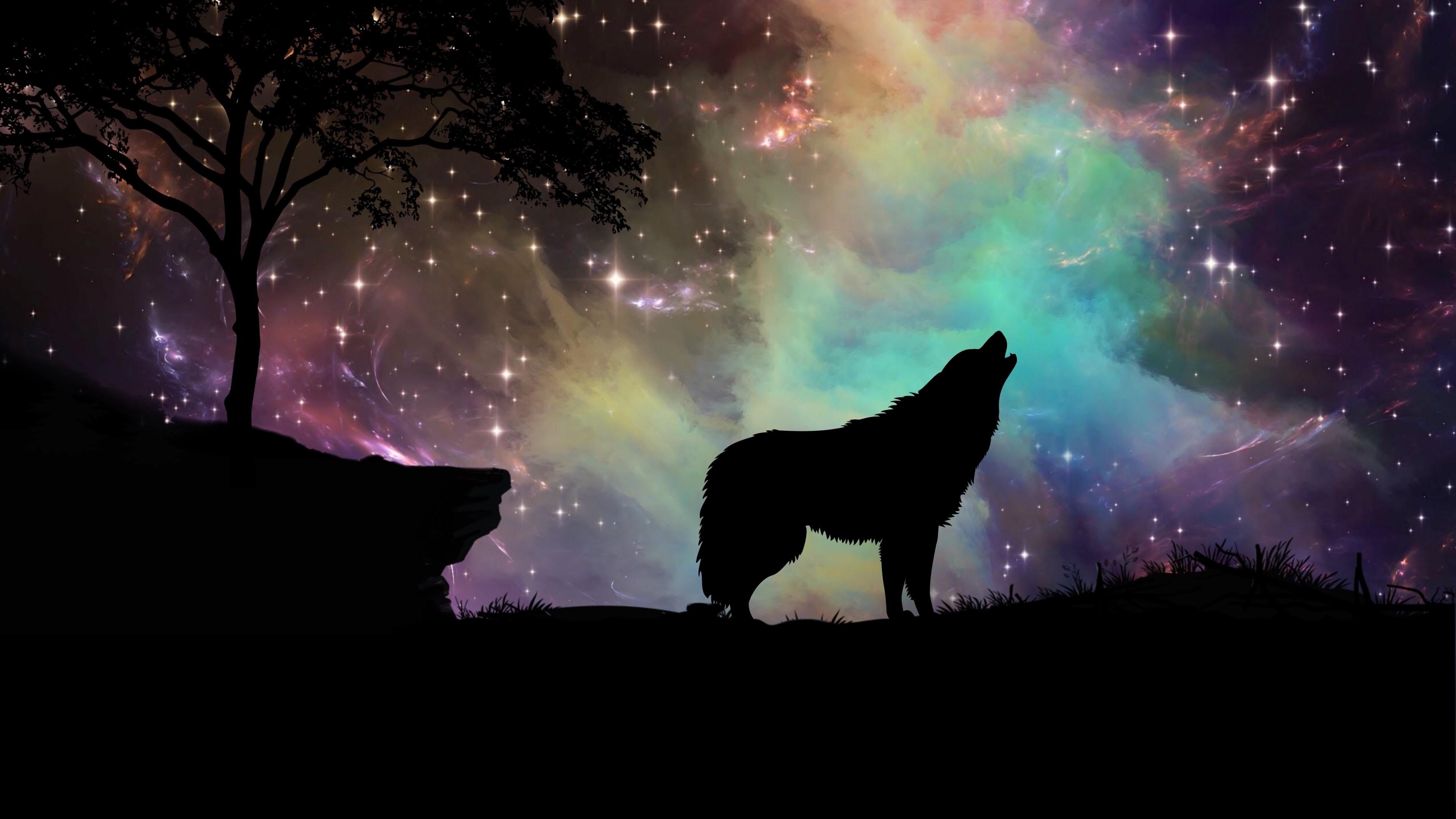 Fantasy Wolf Painting Wallpapers