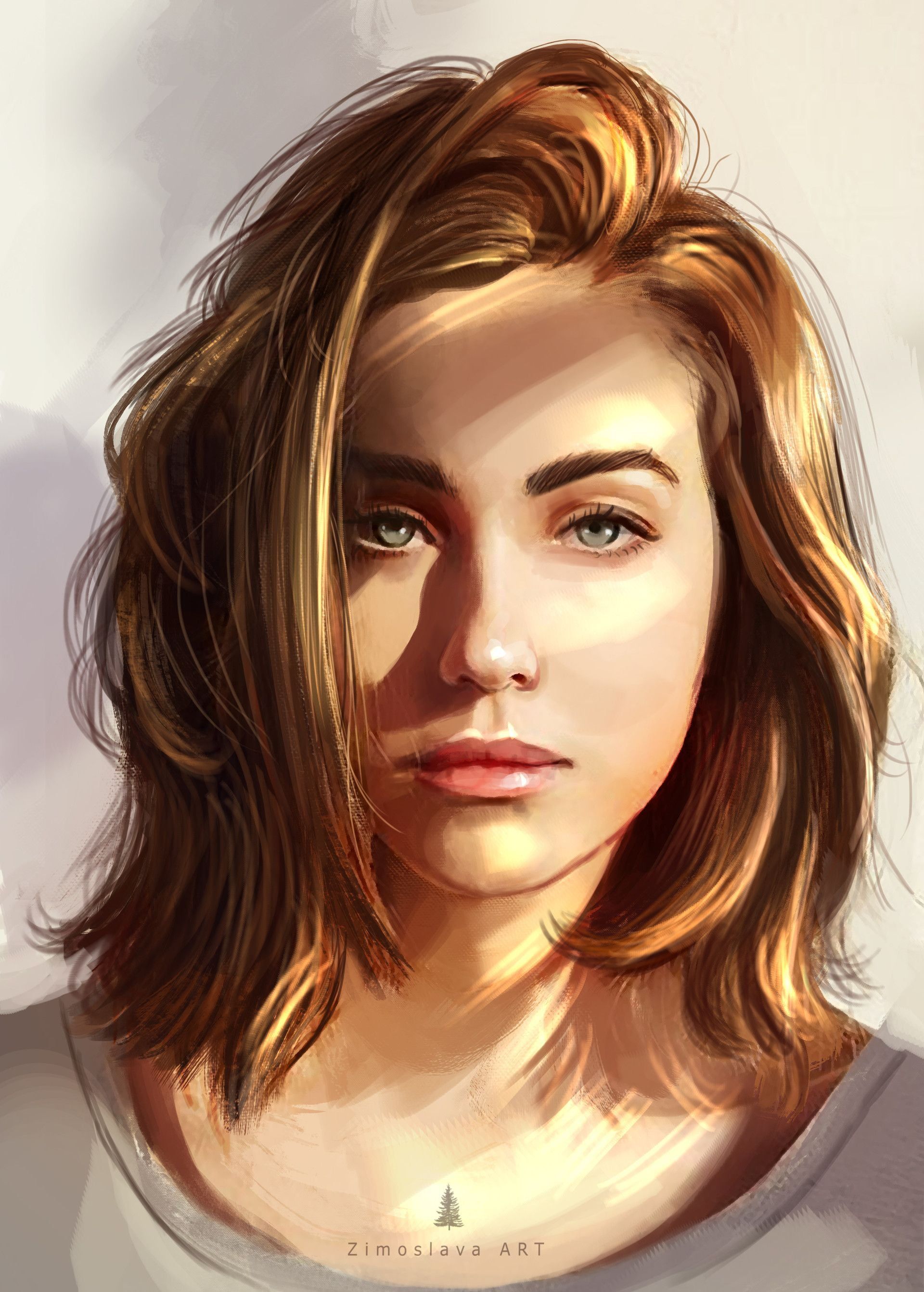 Female Face Art Wallpapers