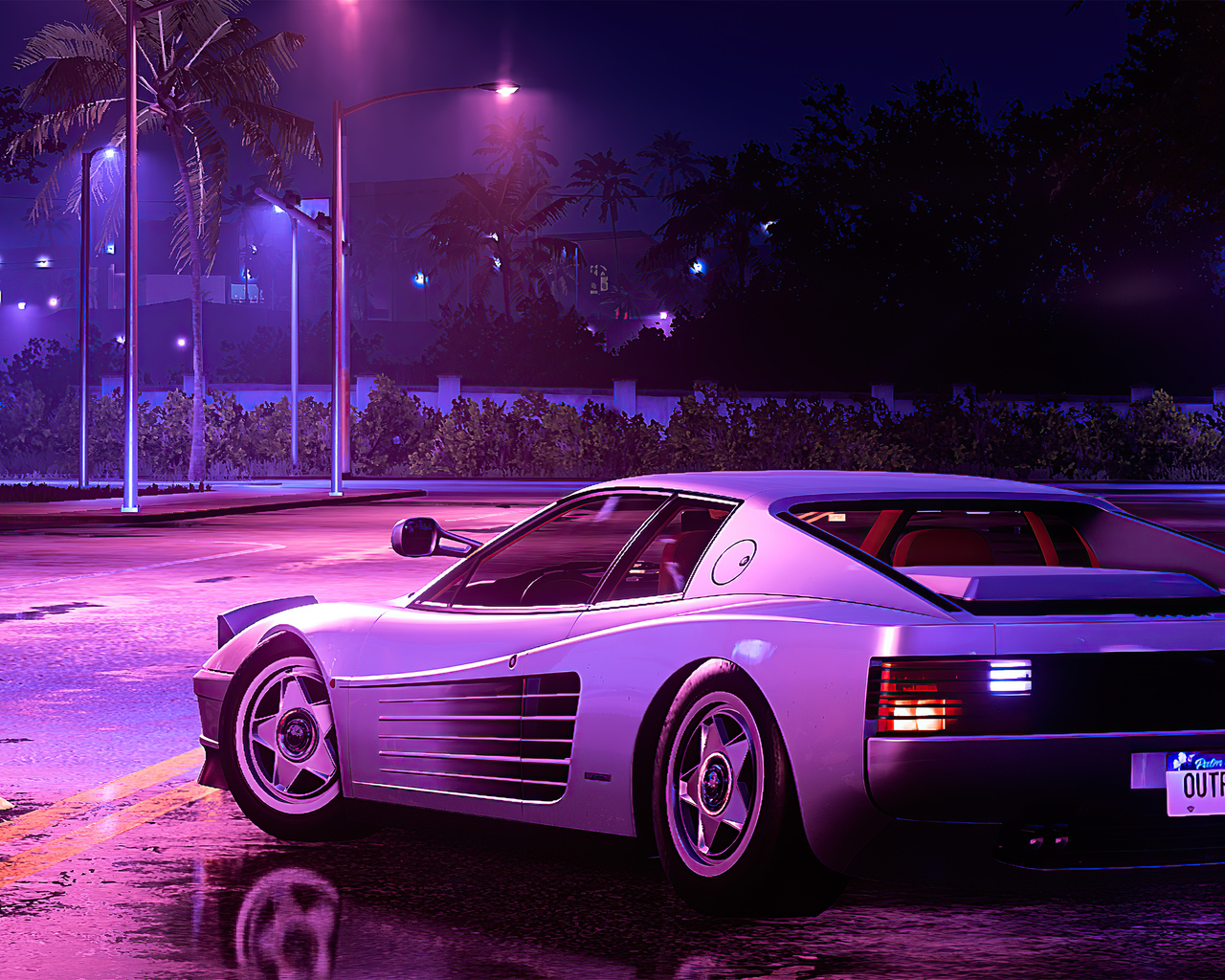 Ferrari Testarossa Sunrise Wallpapers