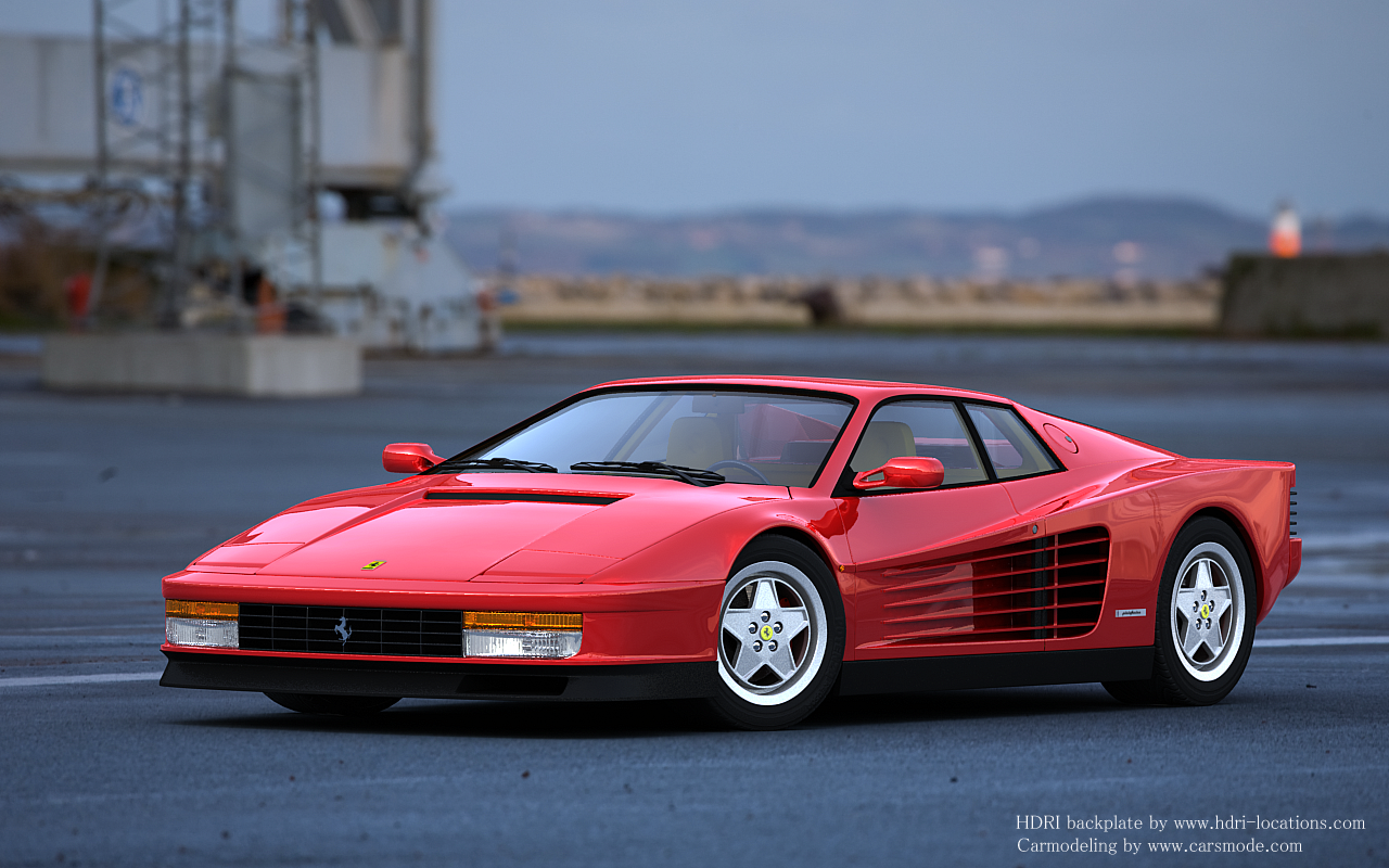 Ferrari Testarossa Sunrise Wallpapers