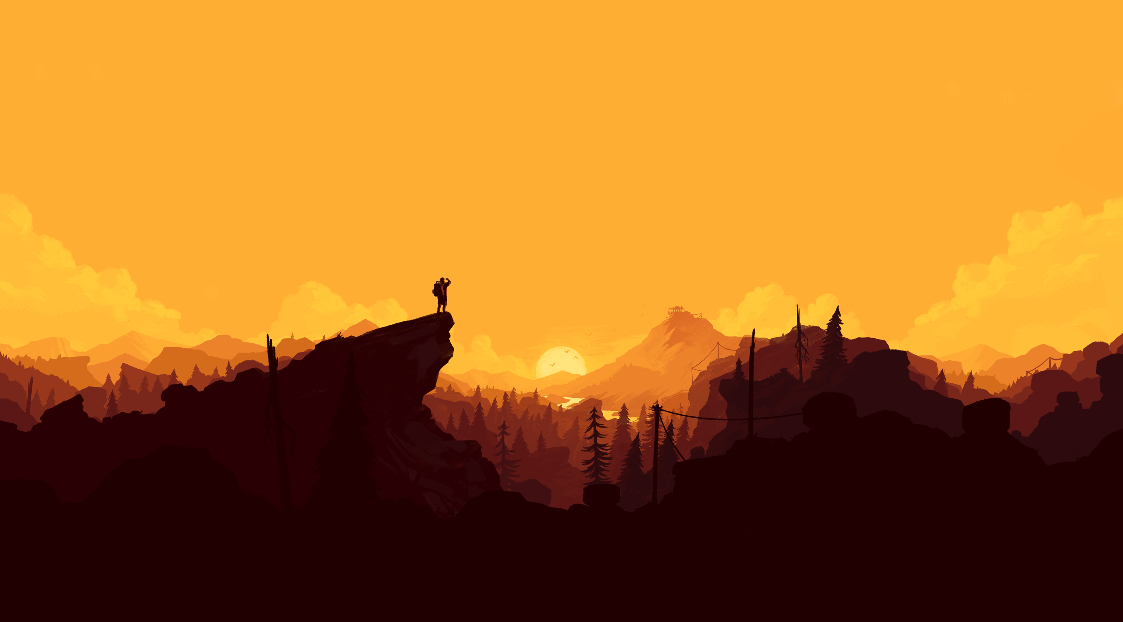 Firewatch 4K Uhd Wallpapers