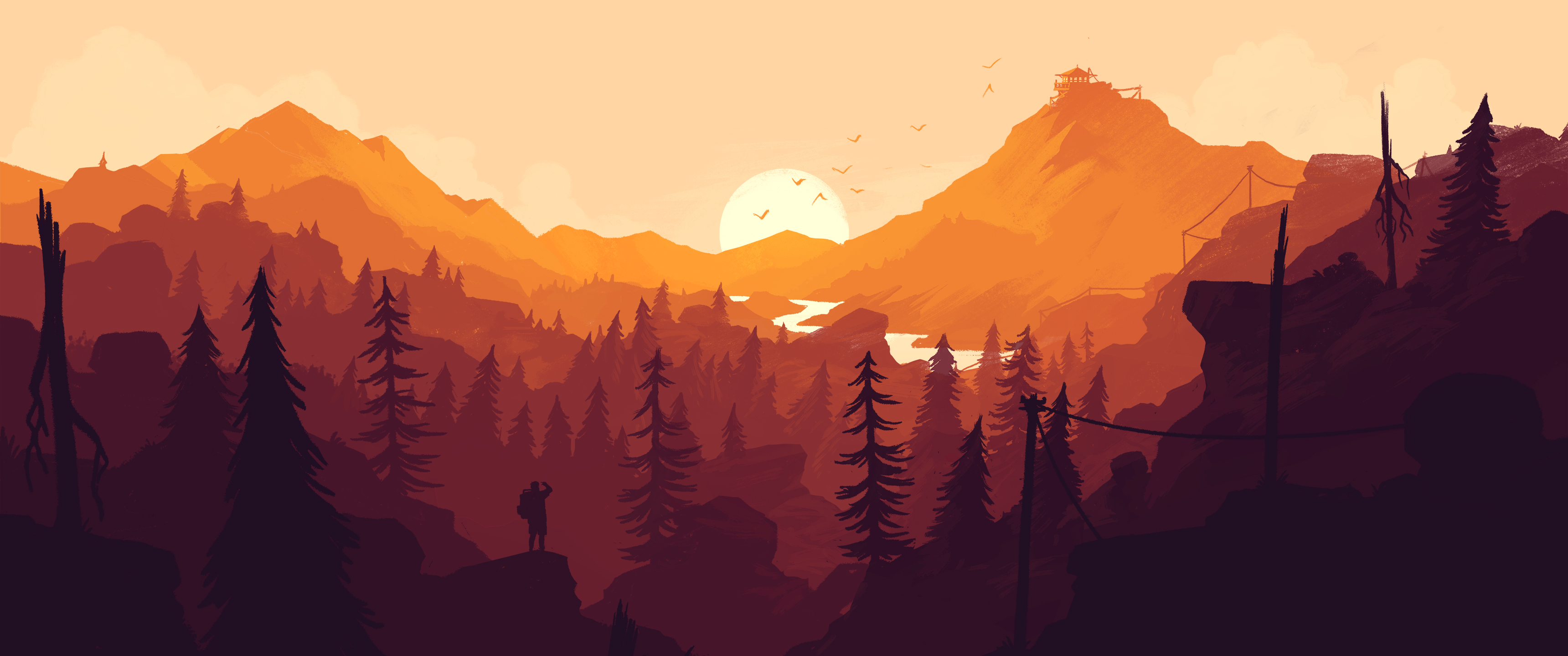 Firewatch Digital Art Wallpapers