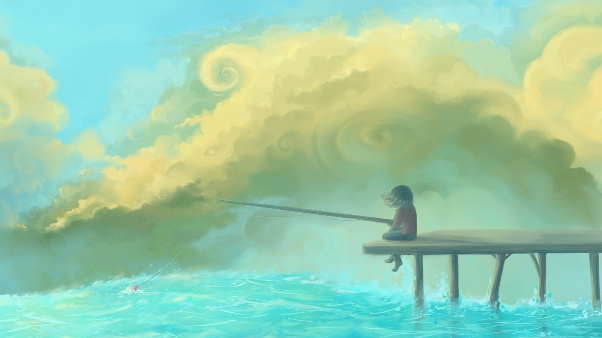 Fisherman Digital Art Wallpapers