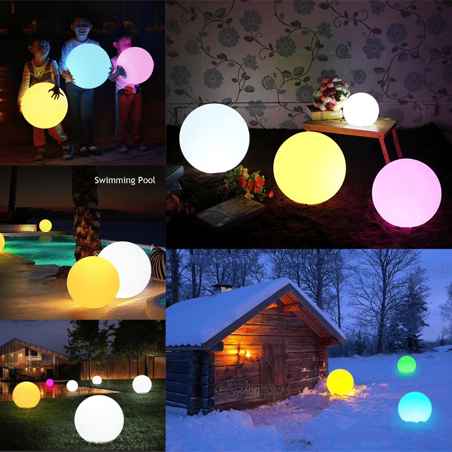 Floating Spheres Of Light Wallpapers