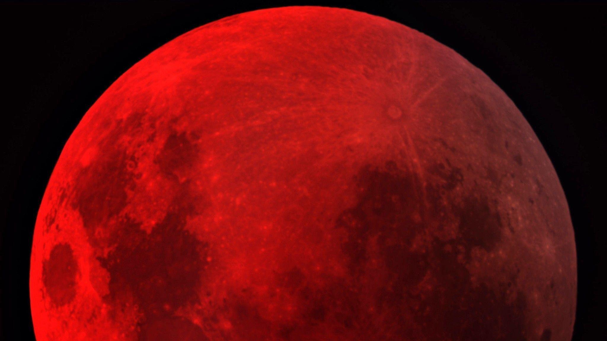 Flying To Red Moon Wallpapers