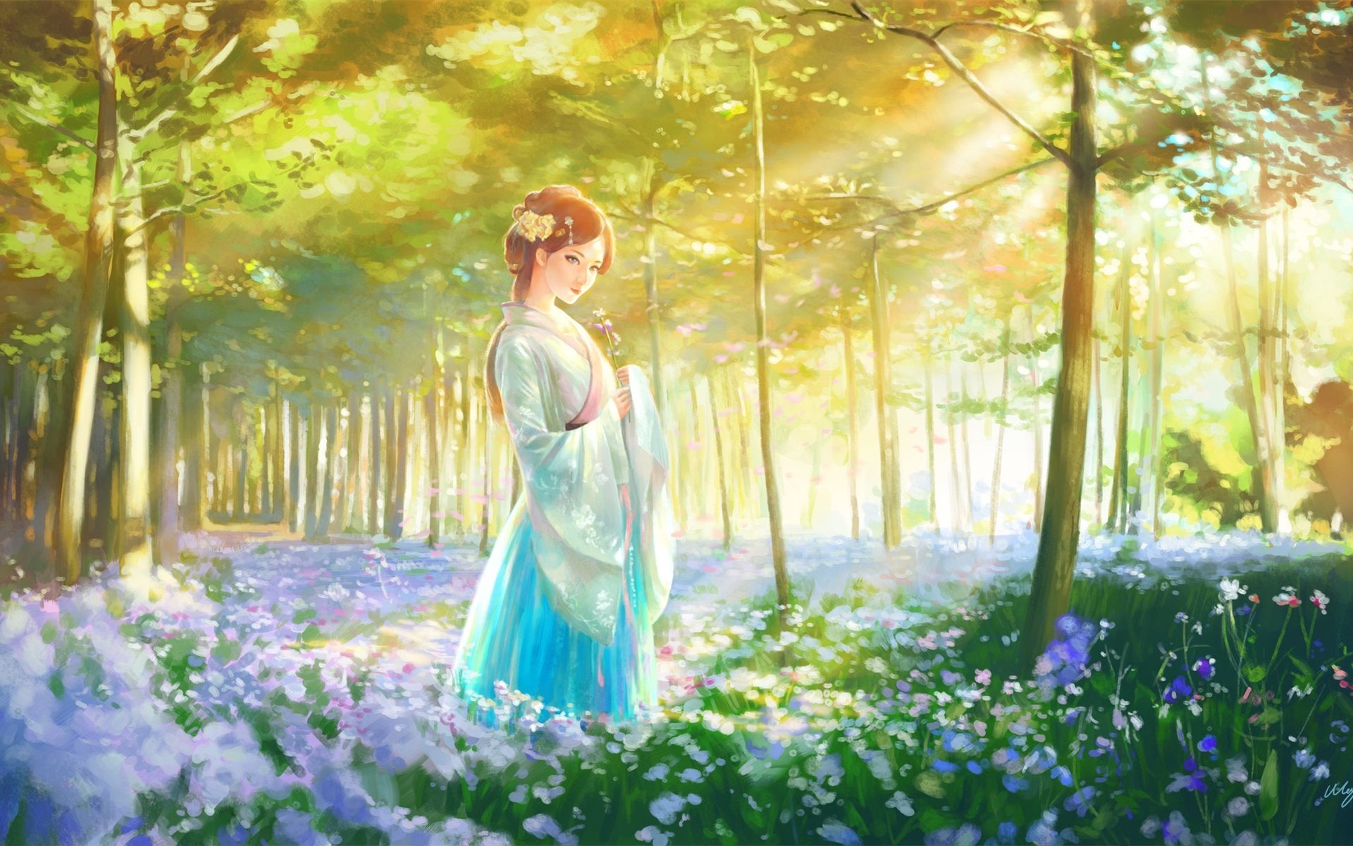 Forest Painting Wallpapers