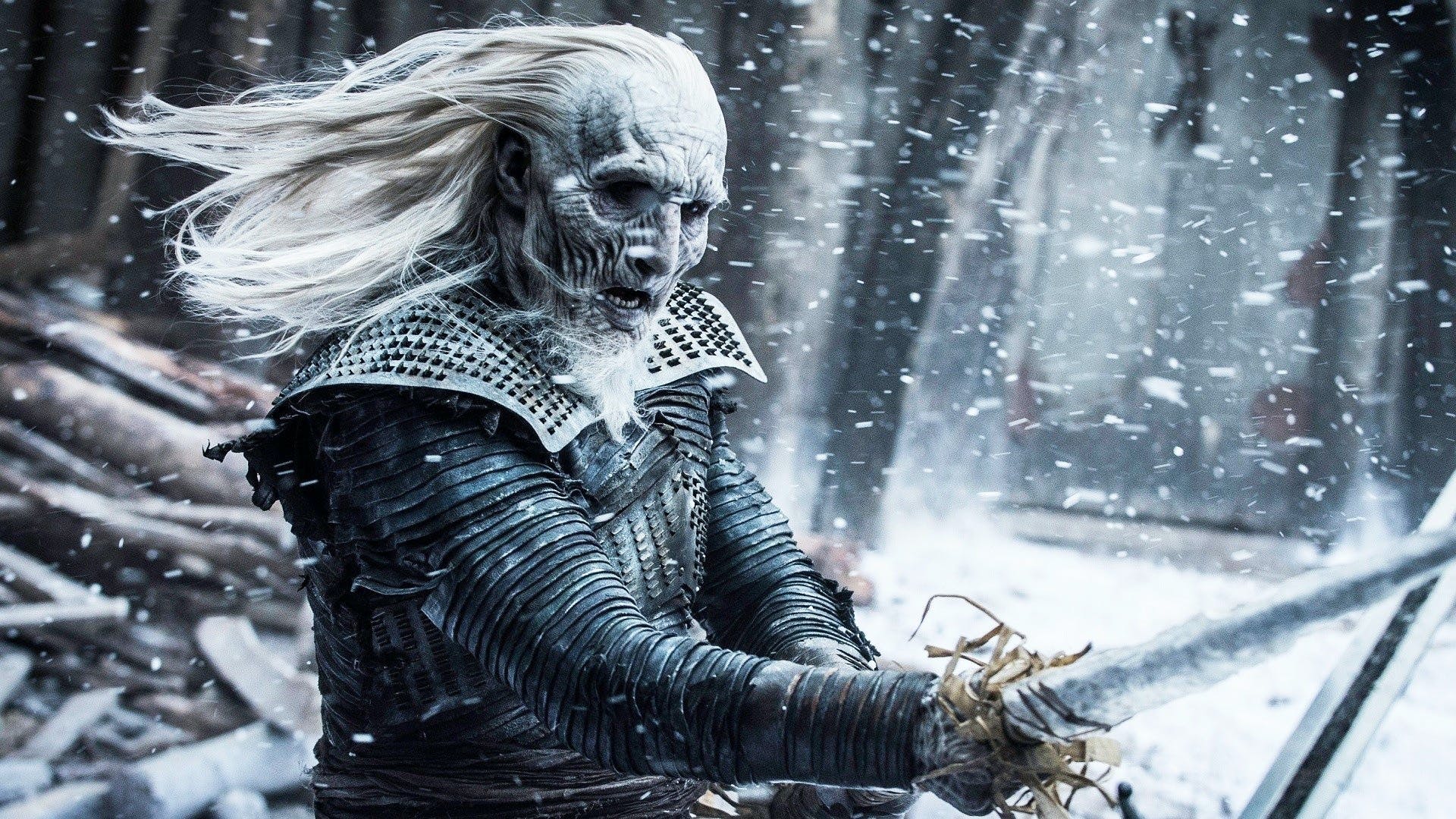 Game Of Thrones 7 White Walker And Ice Dragon Art Wallpapers