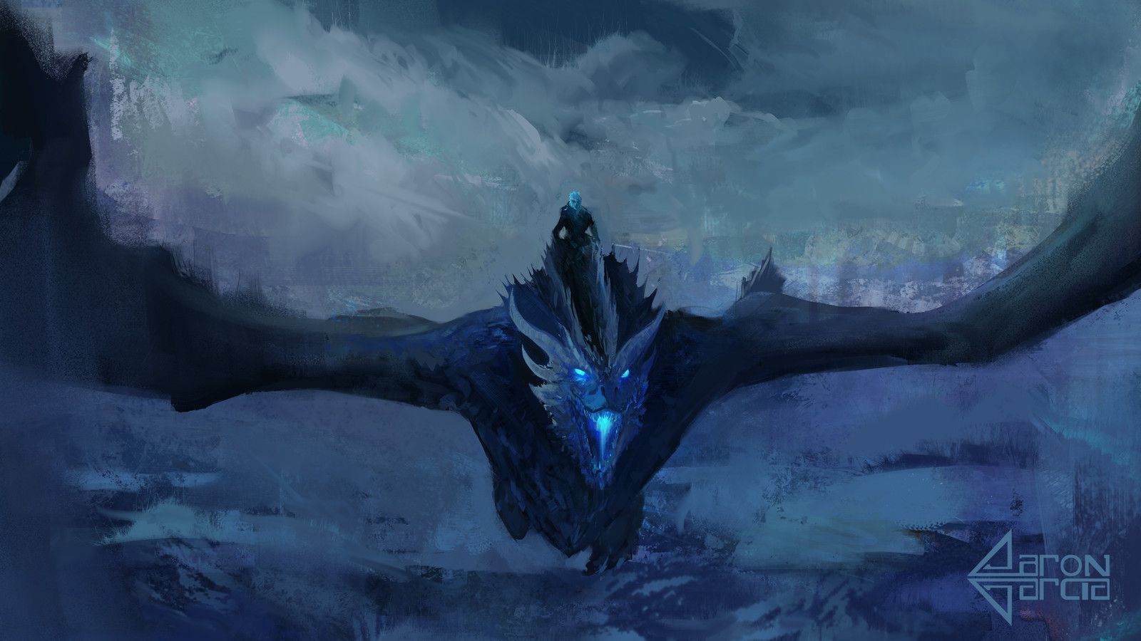 Game Of Thrones 7 White Walker And Ice Dragon Art Wallpapers