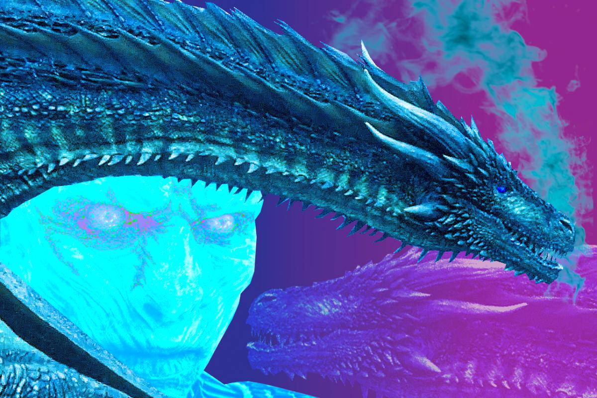 Game Of Thrones 7 White Walker And Ice Dragon Art Wallpapers