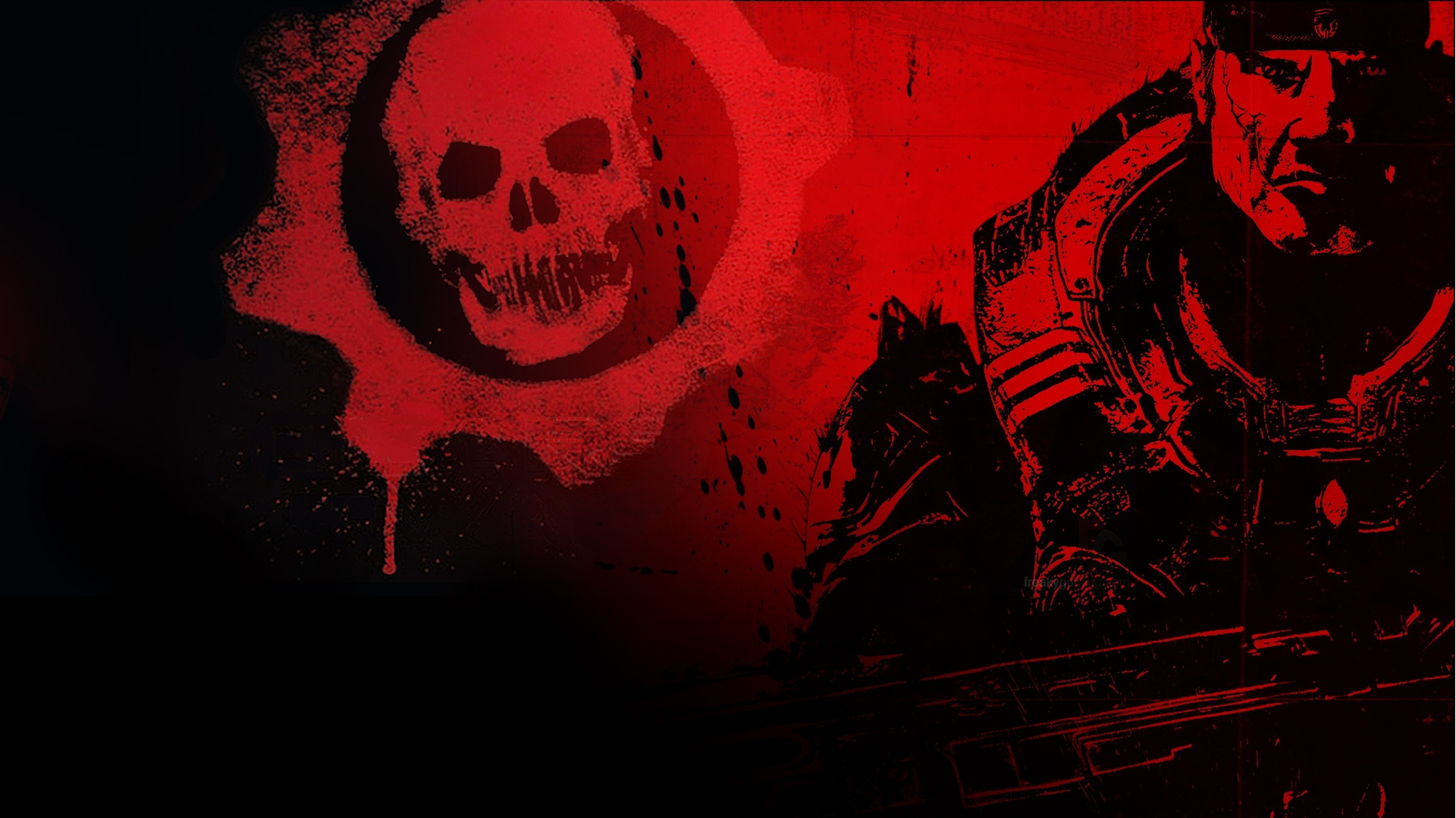 Gears Of War Logo 4K Wallpapers