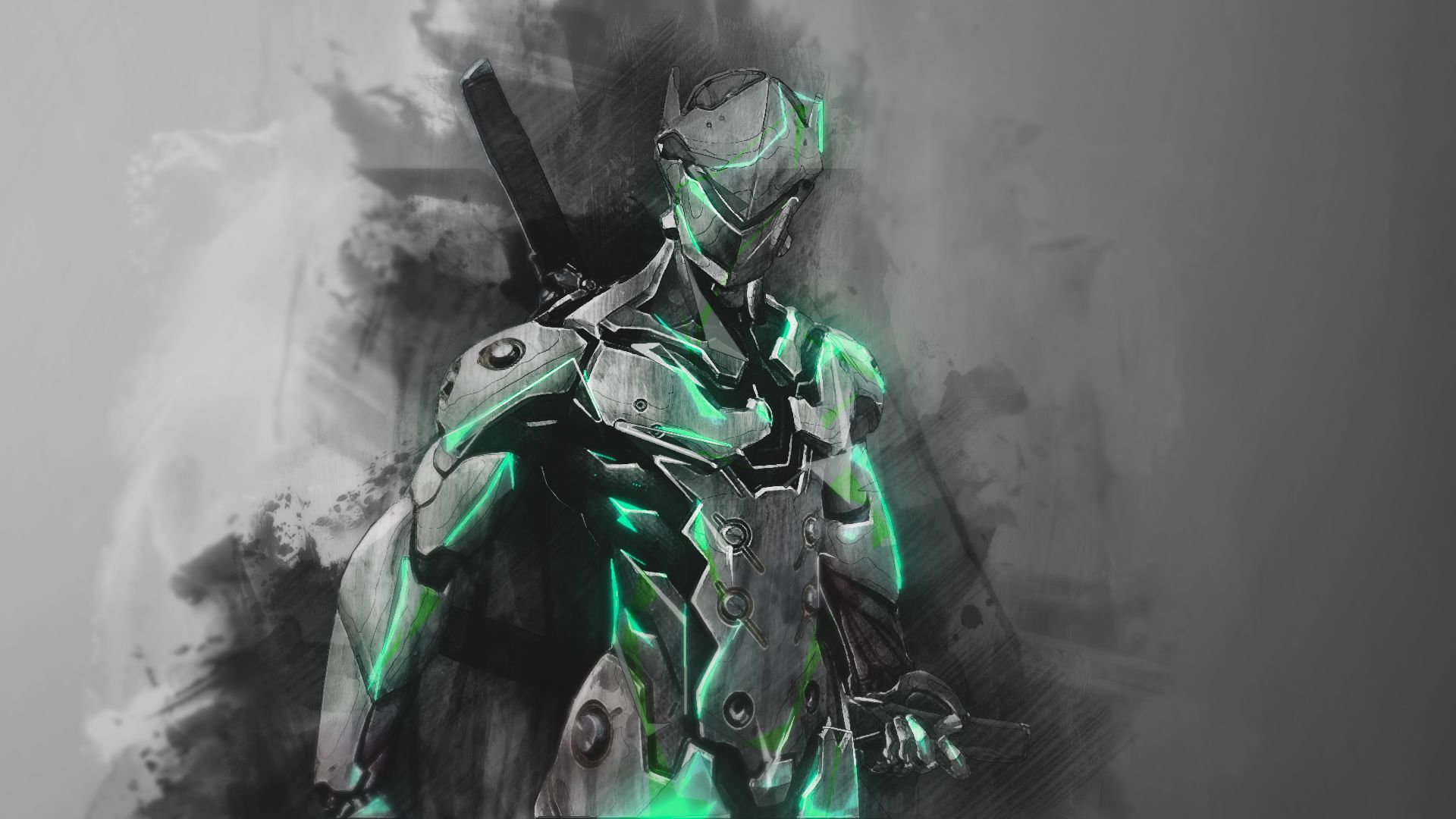 Genji Hanzo Overwatch Artwork Wallpapers